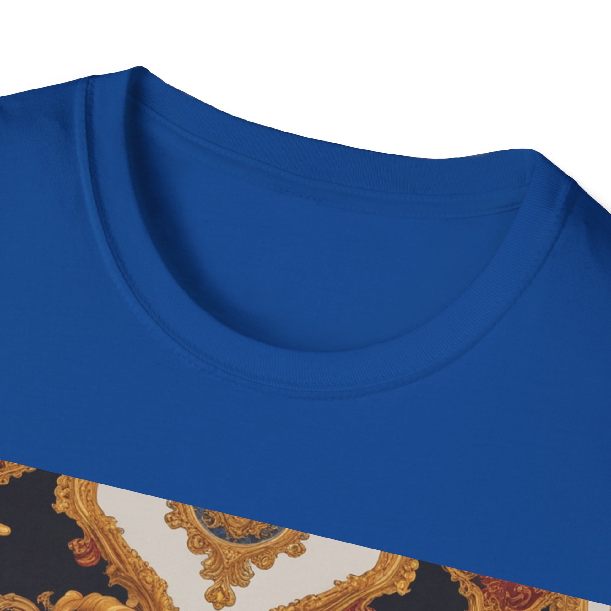 Elegant Vintage Print Unisex Softstyle T-Shirt - JW Store