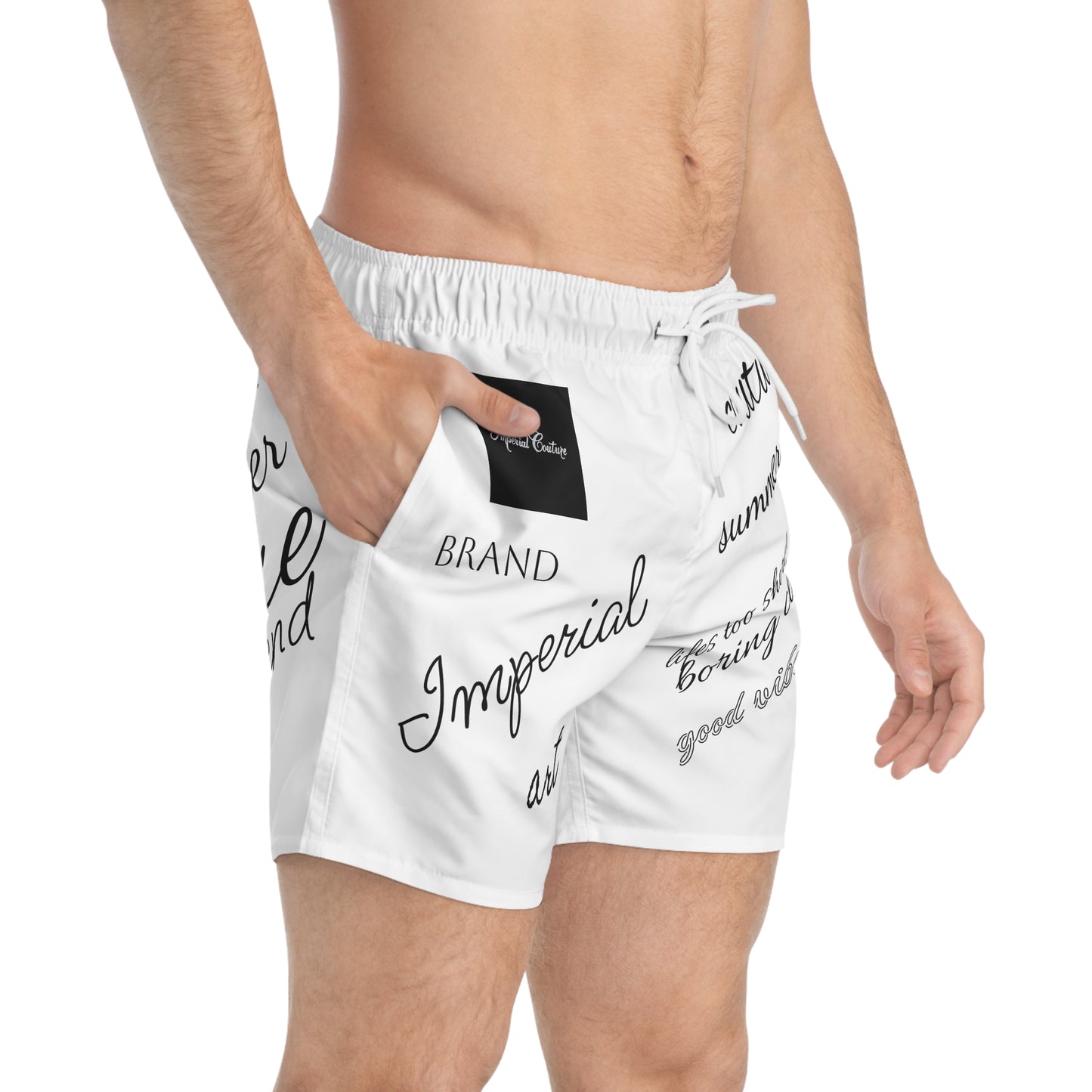 Trendy Designer Swim Trunks - Summer Vibes & Unique Style