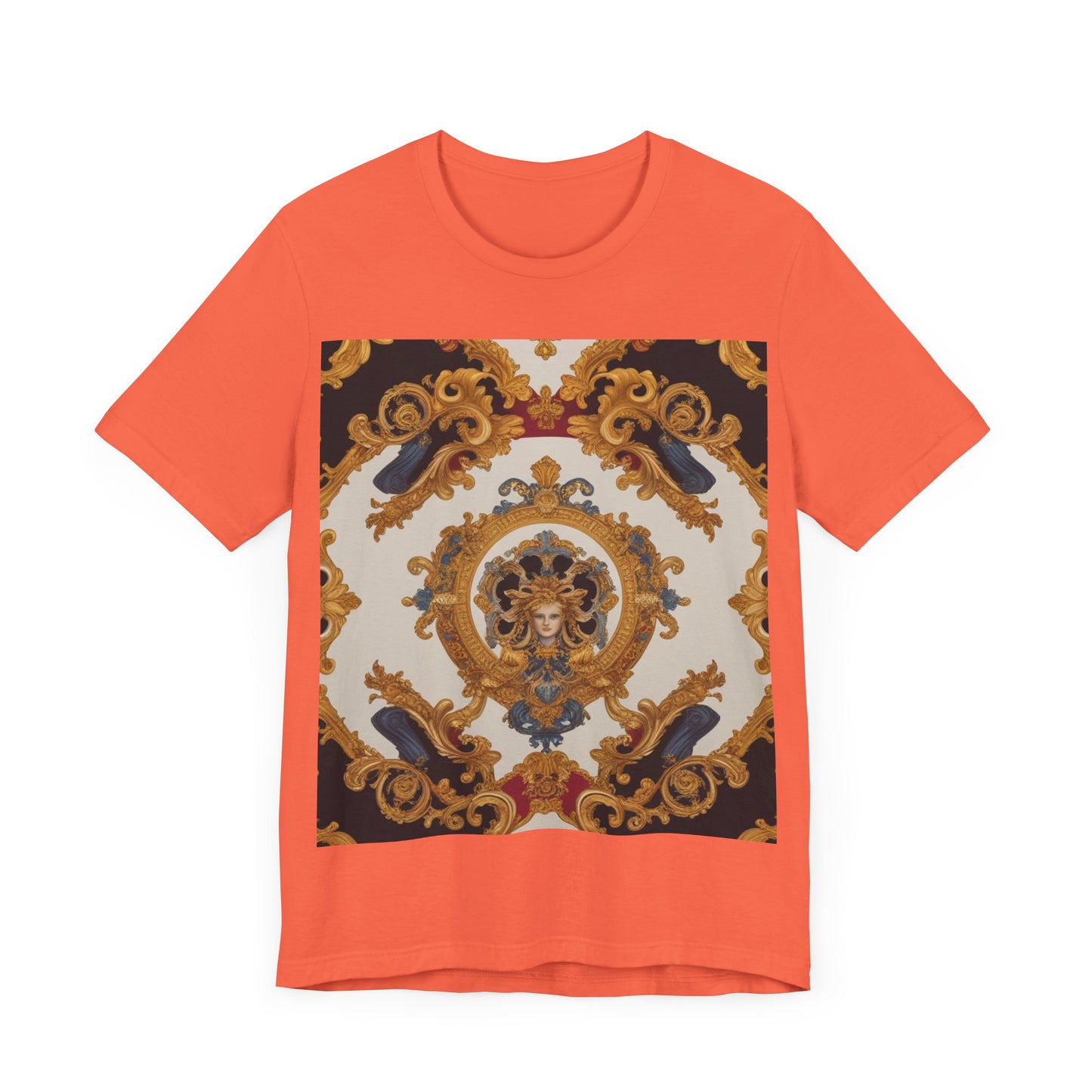 Elegant Baroque Style Graphic Tee - Unisex Short Sleeve T-Shirt - JW Store