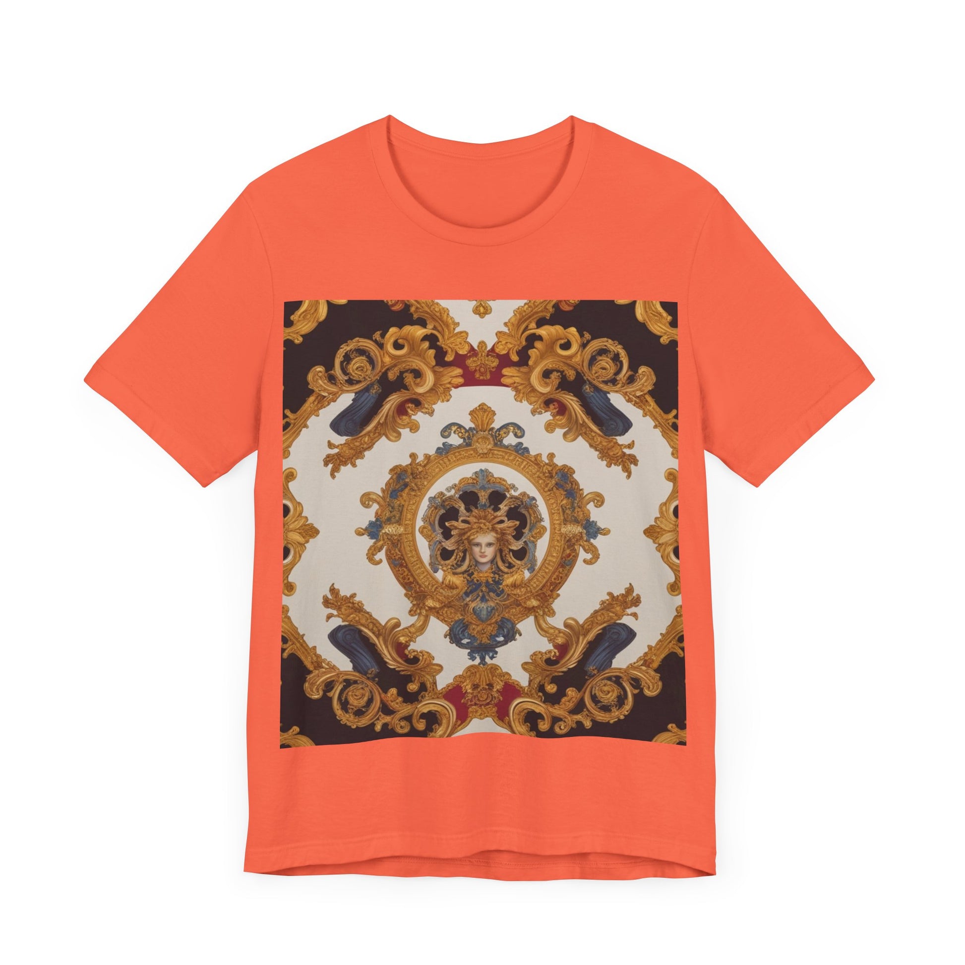 Elegant Baroque Style Graphic Tee - Unisex Short Sleeve T-Shirt - JW Store