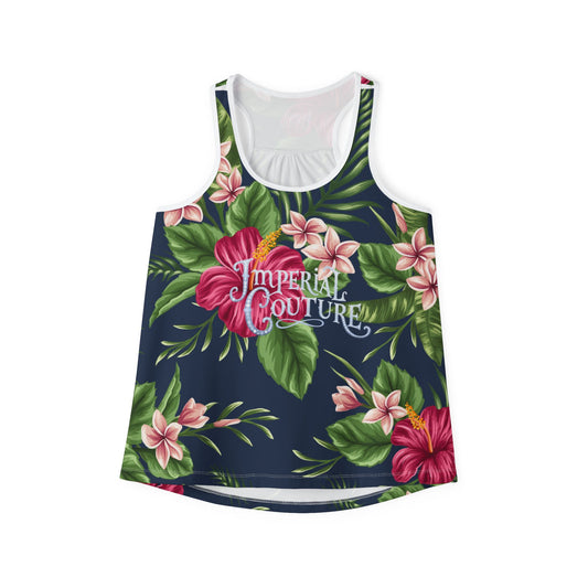 Tropical Floral Women's Tank Top - Summer Vibes, Imperial Couture Design - JW Store