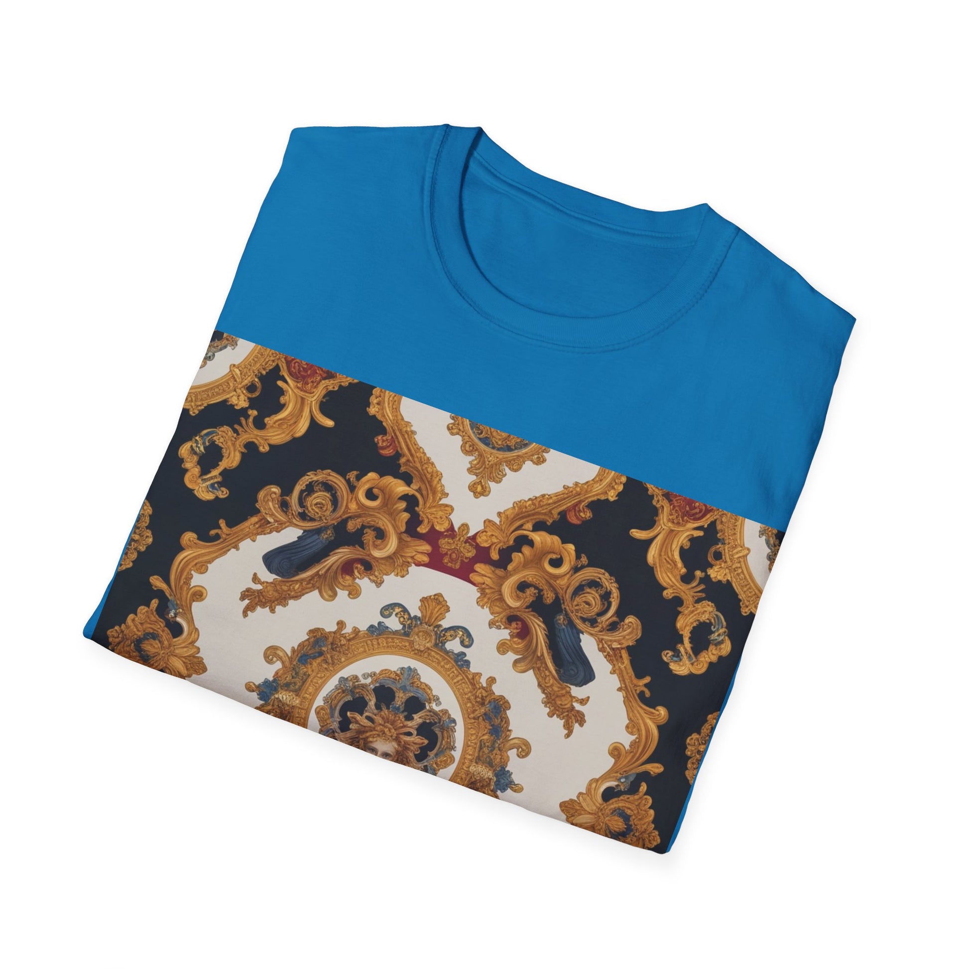 Elegant Vintage Print Unisex Softstyle T-Shirt - JW Store