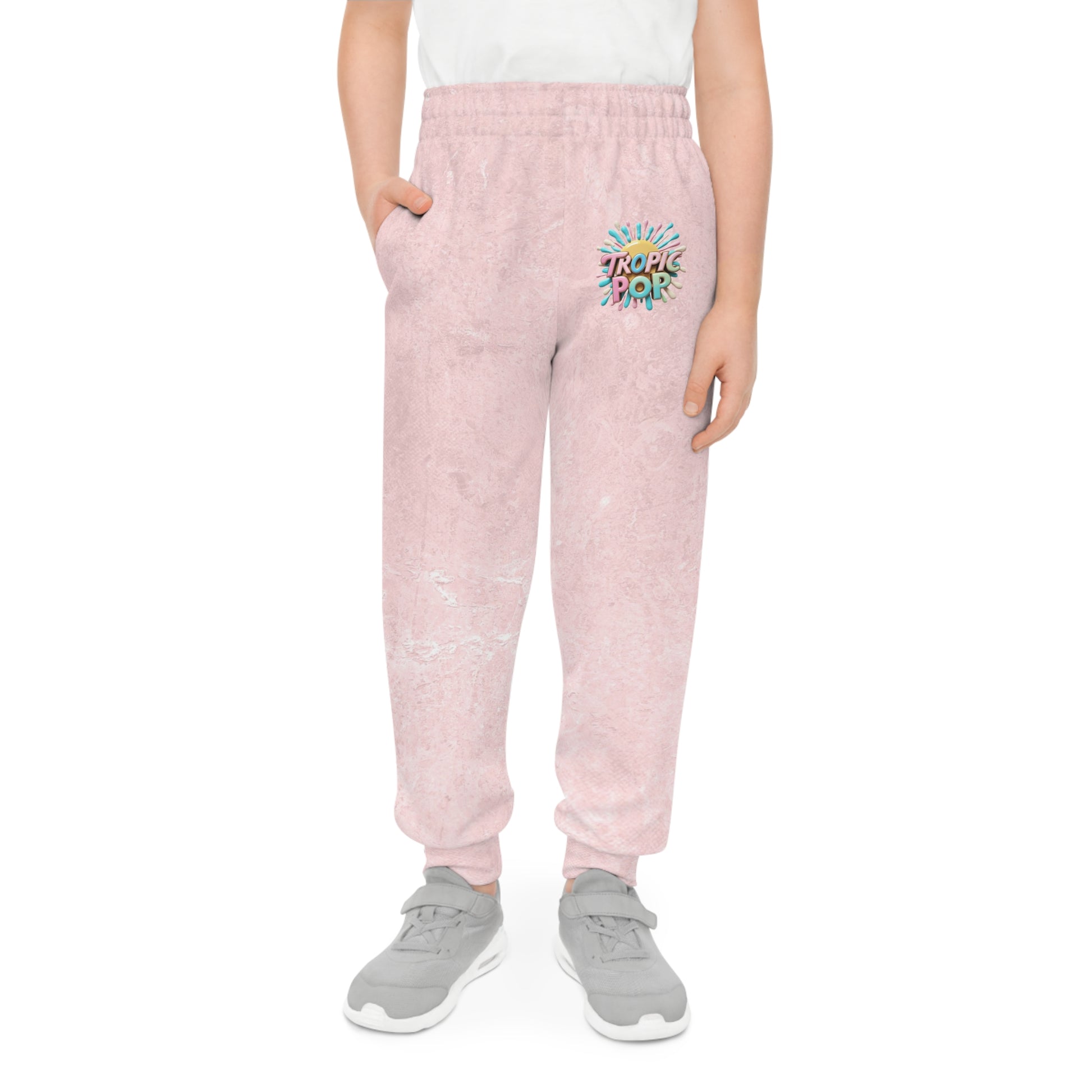 Youth Joggers with Tropical Pop Design - Comfortable and Trendy Activewear for Kids - JW Store