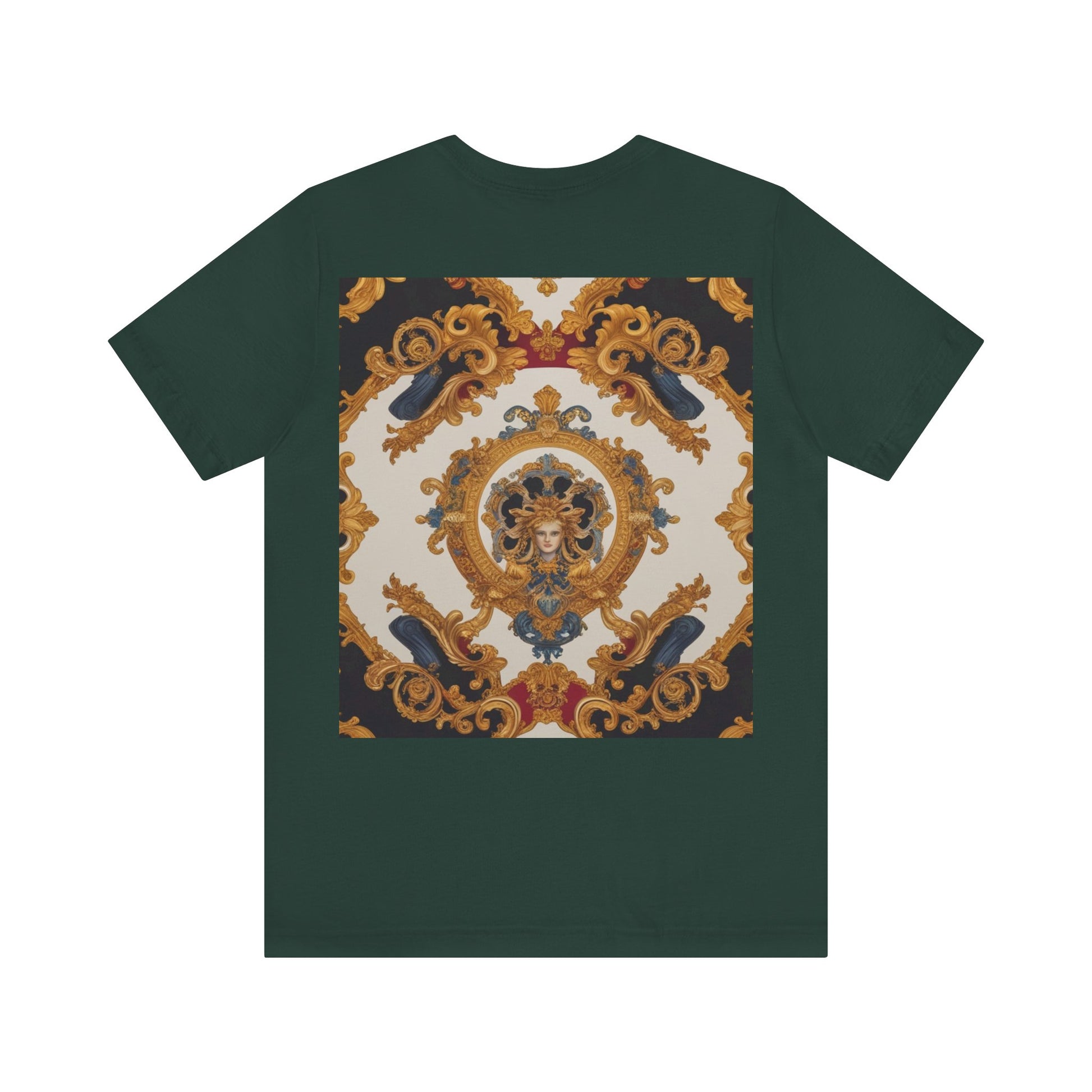 Elegant Baroque Style Graphic Tee - Unisex Short Sleeve T-Shirt - JW Store