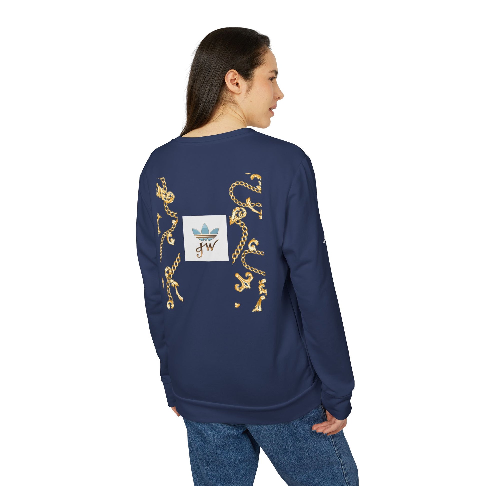 Stylish Unisex Fleece Sweatshirt with Gold Design - JW Store