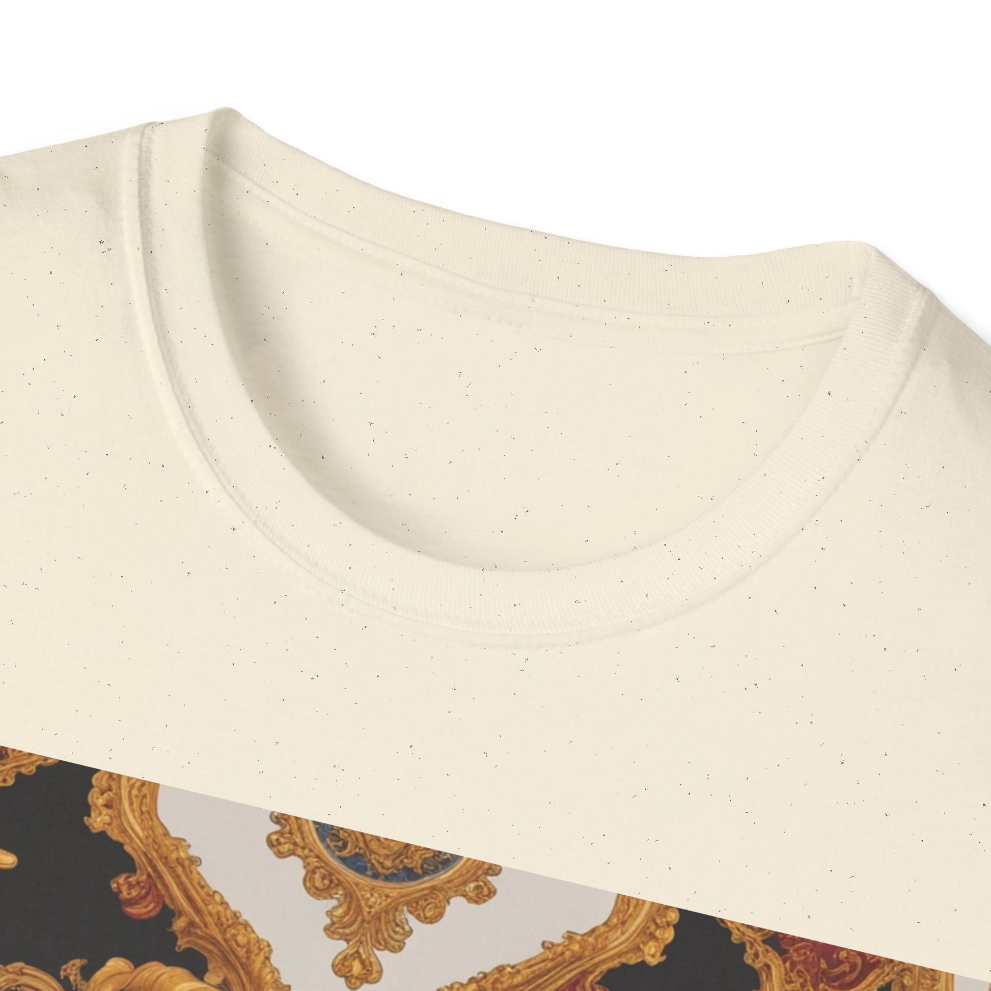 Elegant Vintage Print Unisex Softstyle T-Shirt - JW Store