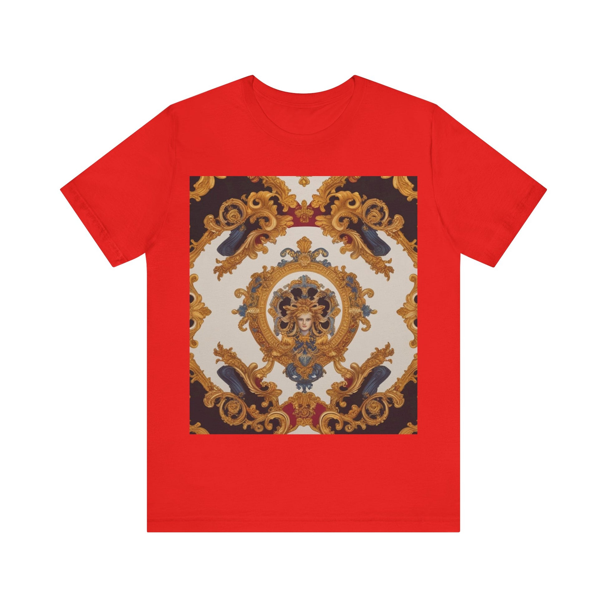 Elegant Baroque Style Graphic Tee - Unisex Short Sleeve T-Shirt - JW Store