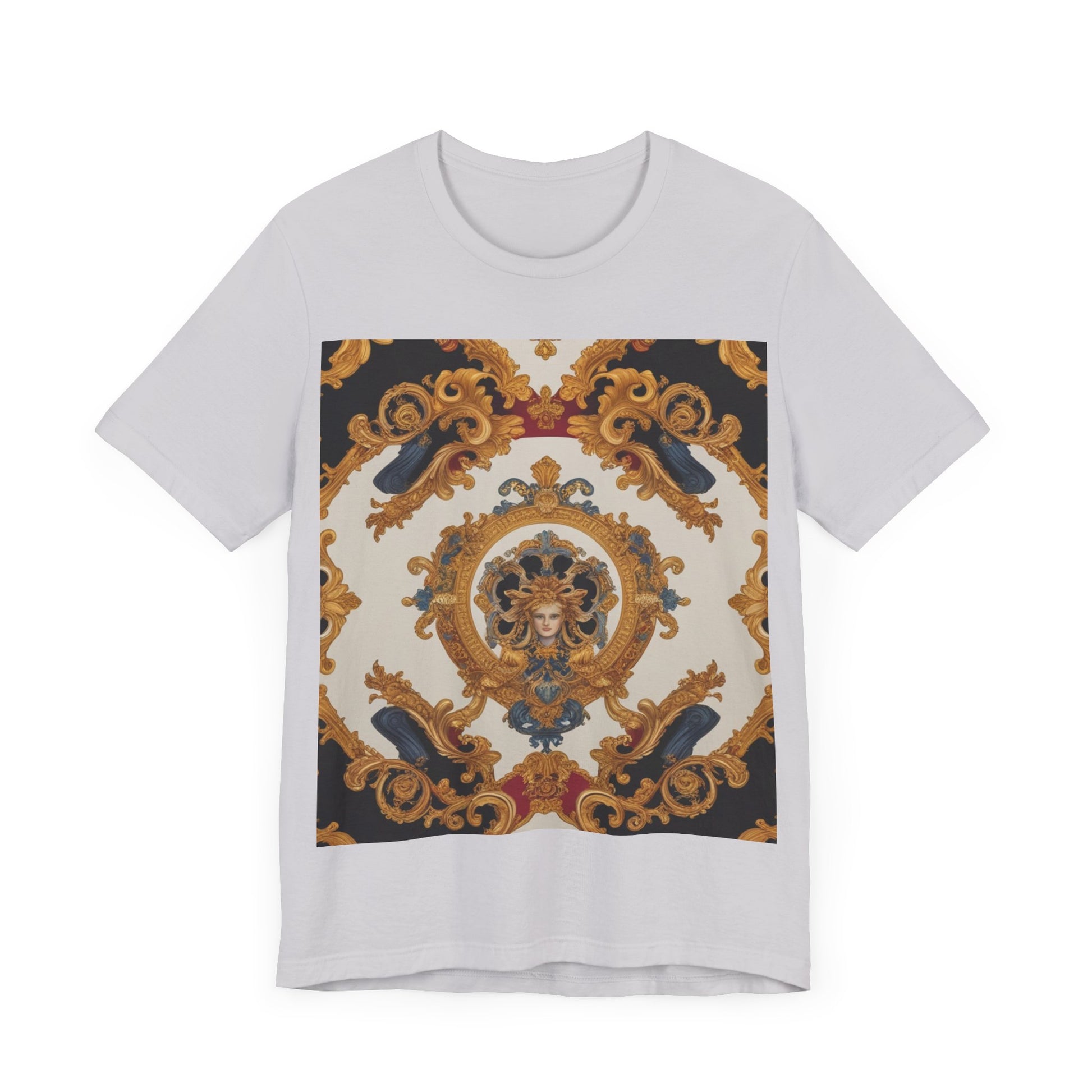 Elegant Baroque Style Graphic Tee - Unisex Short Sleeve T-Shirt - JW Store