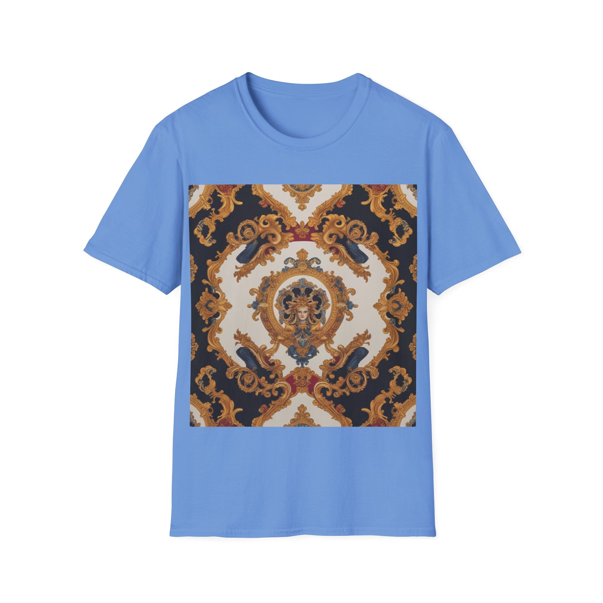 Elegant Vintage Print Unisex Softstyle T-Shirt - JW Store