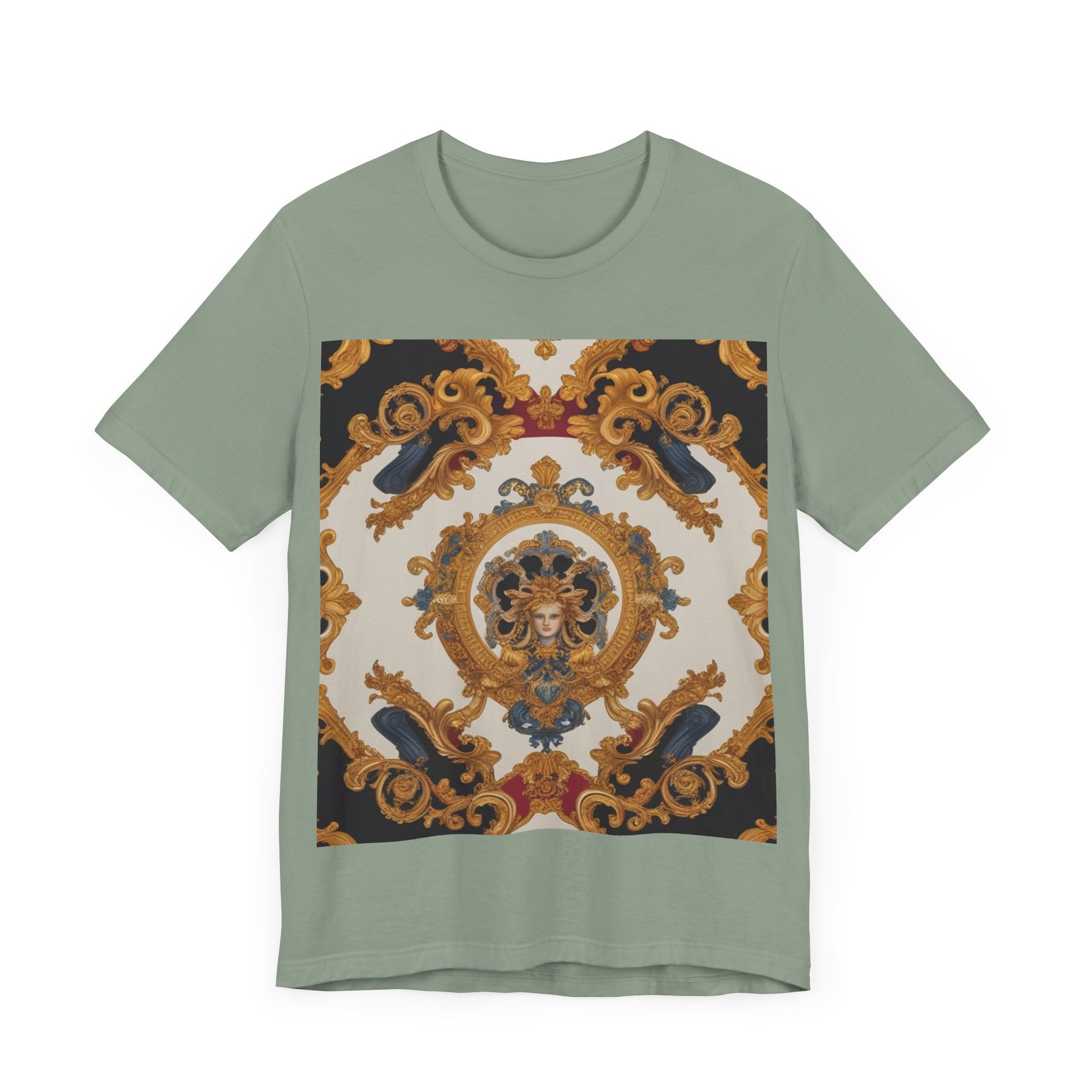 Elegant Baroque Style Graphic Tee - Unisex Short Sleeve T-Shirt - JW Store