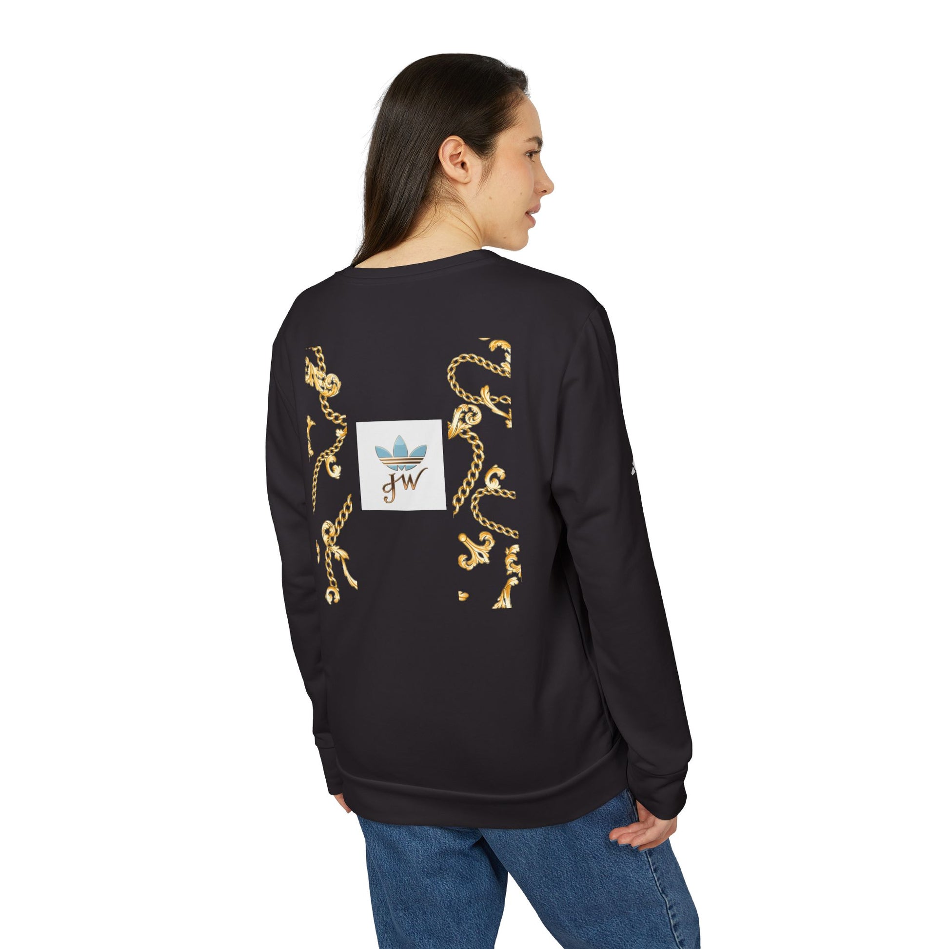 Stylish Unisex Fleece Sweatshirt with Gold Design - JW Store
