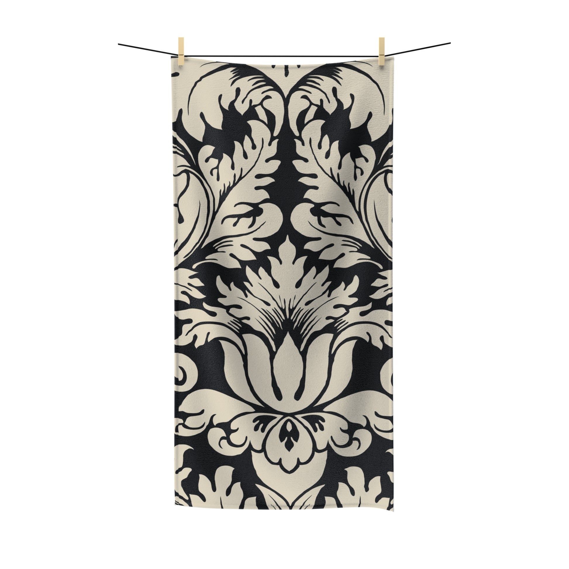 Elegant Floral Polycotton Towel - Perfect for Home Decor or Gifts - JW Store