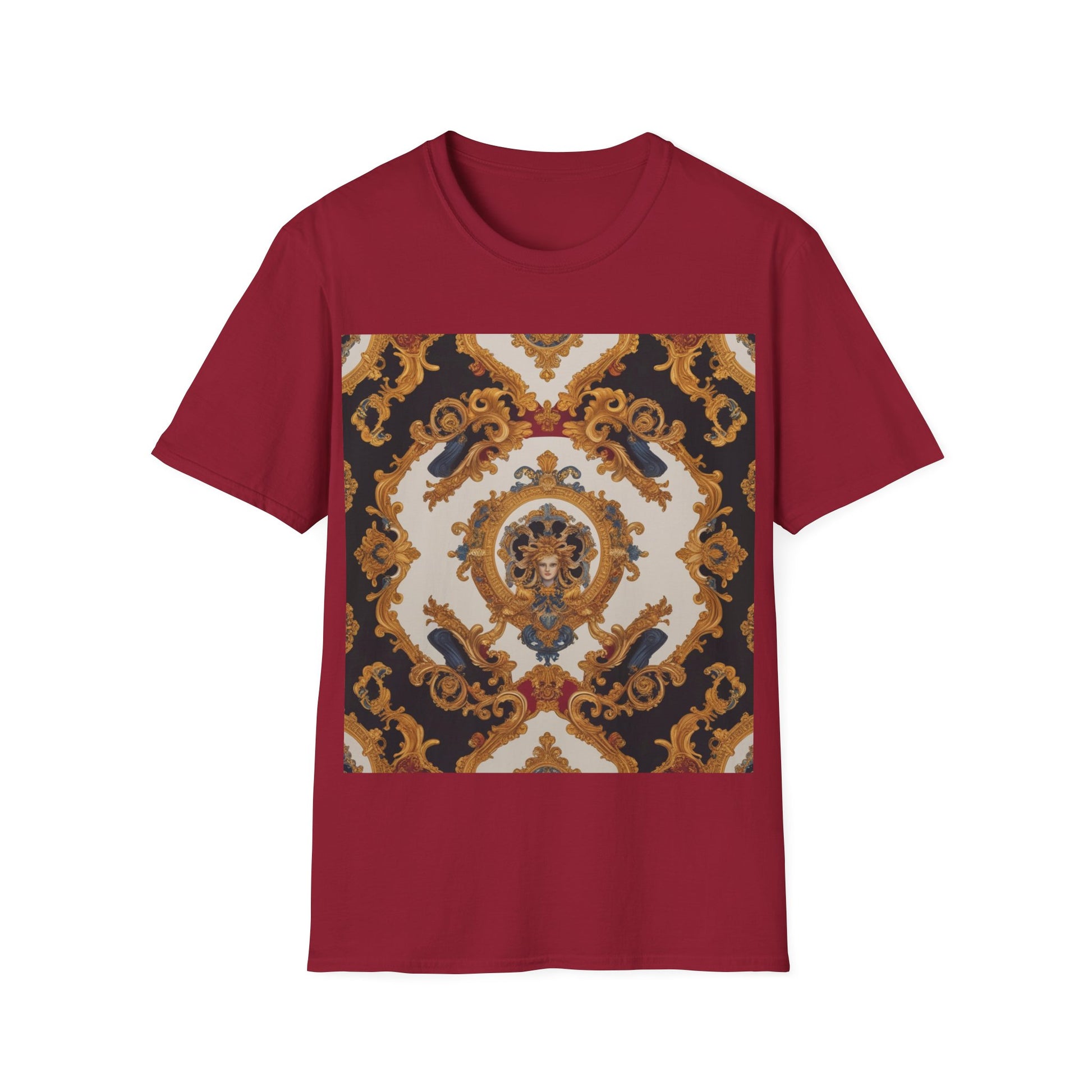 Elegant Vintage Print Unisex Softstyle T-Shirt - JW Store