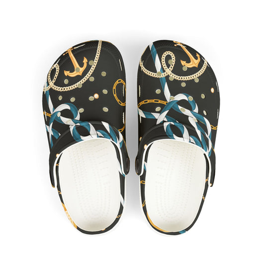 Nautical-Themed Kid's EVA Foam Clogs with Anchor Design