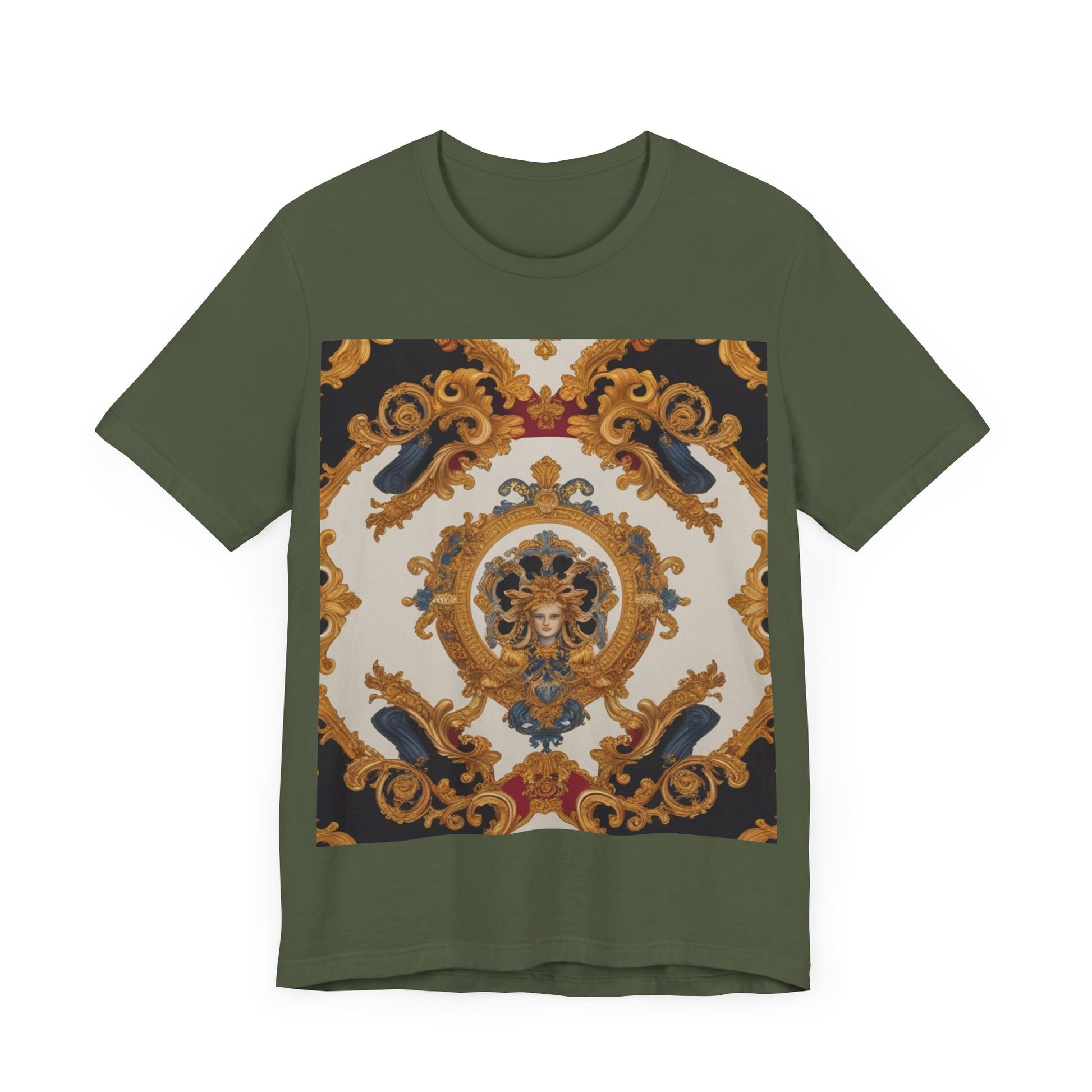 Elegant Baroque Style Graphic Tee - Unisex Short Sleeve T-Shirt - JW Store