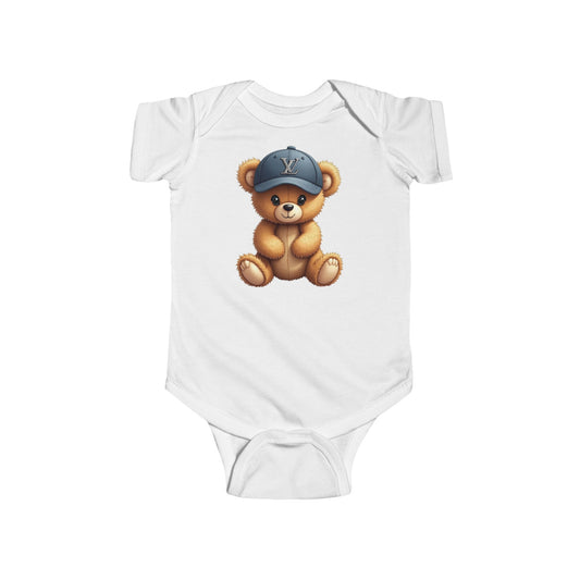 Cute Bear-Printed Infant Bodysuit - Adorable Baby Outfit - JW Store