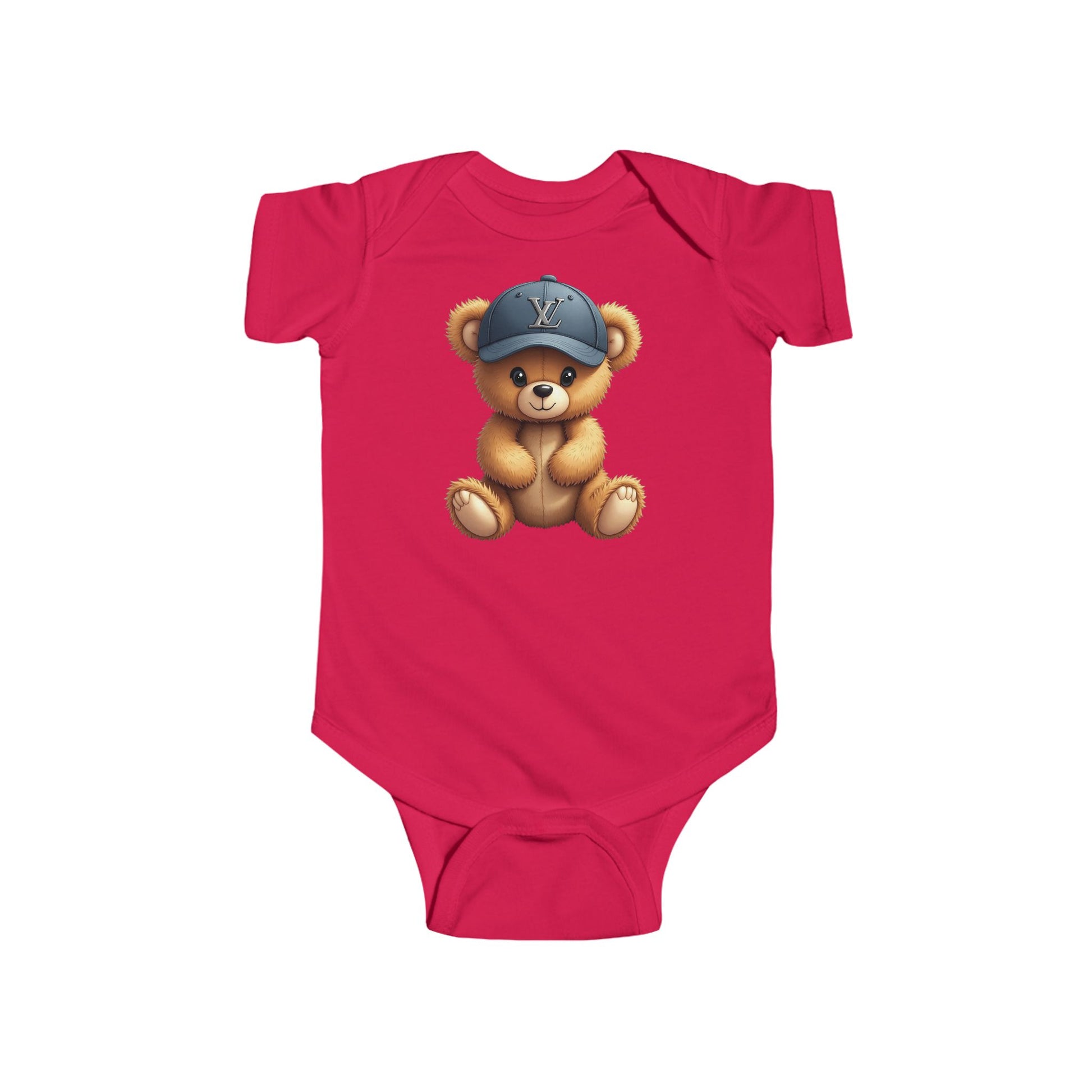 Cute Bear-Printed Infant Bodysuit - Adorable Baby Outfit - JW Store