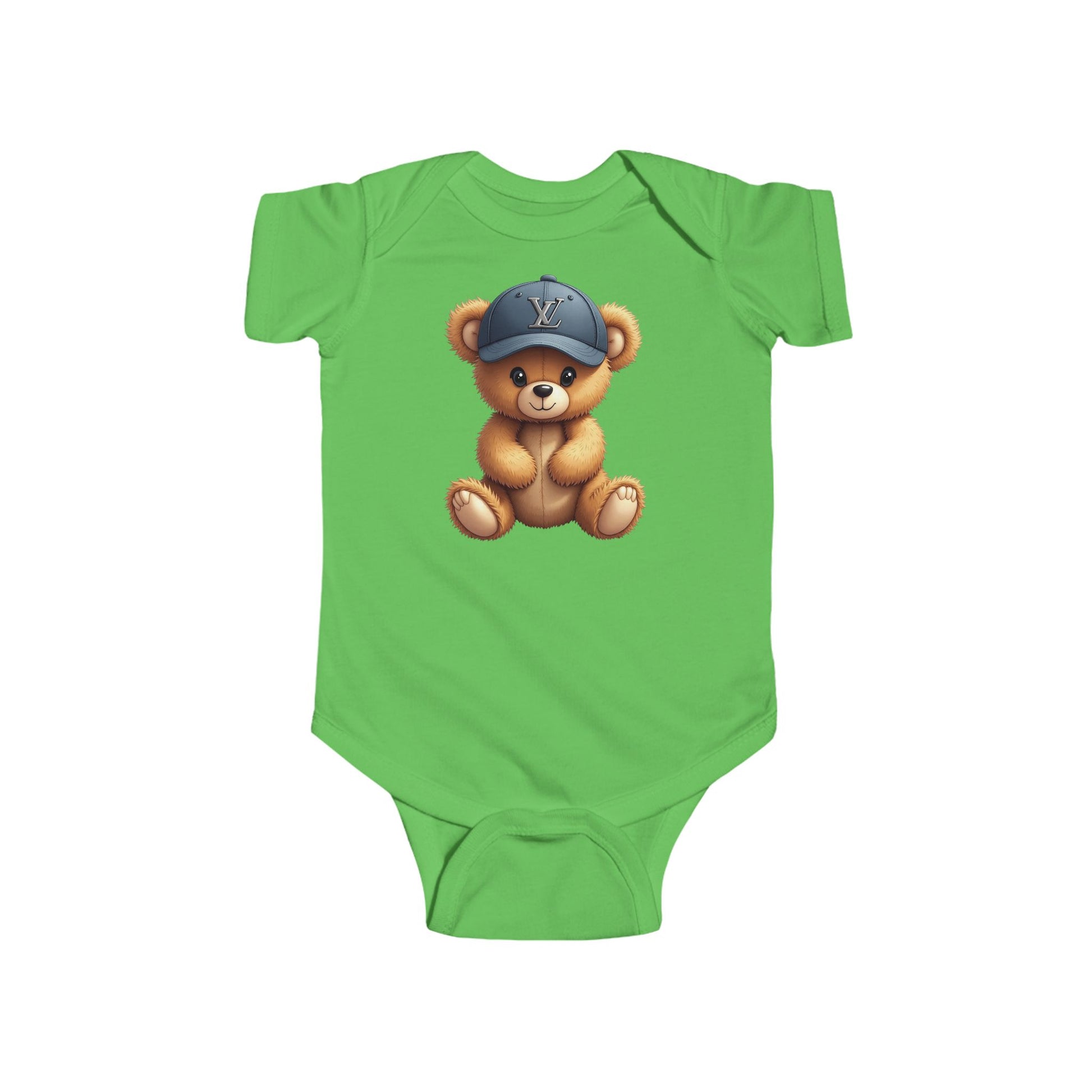 Cute Bear-Printed Infant Bodysuit - Adorable Baby Outfit - JW Store