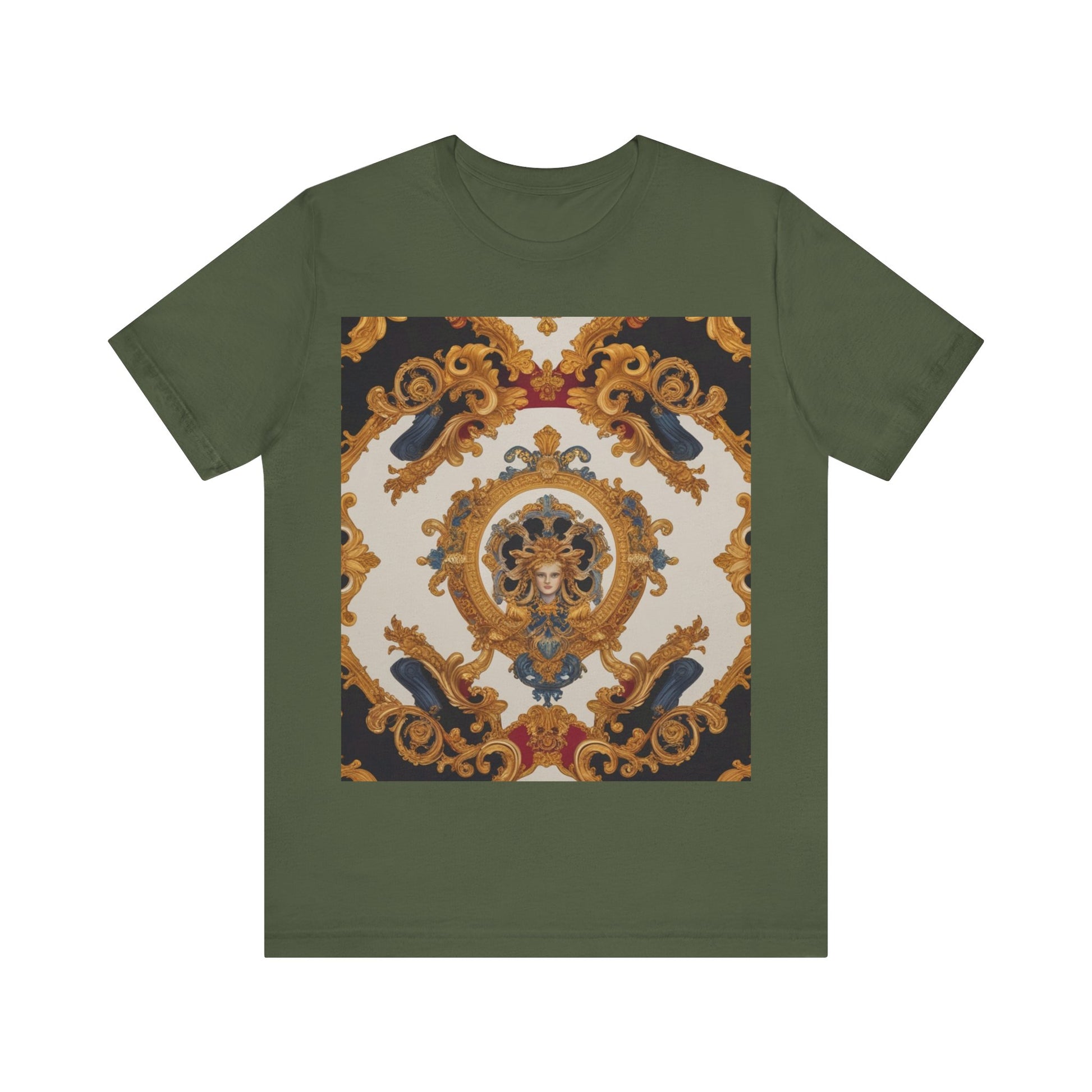 Elegant Baroque Style Graphic Tee - Unisex Short Sleeve T-Shirt - JW Store