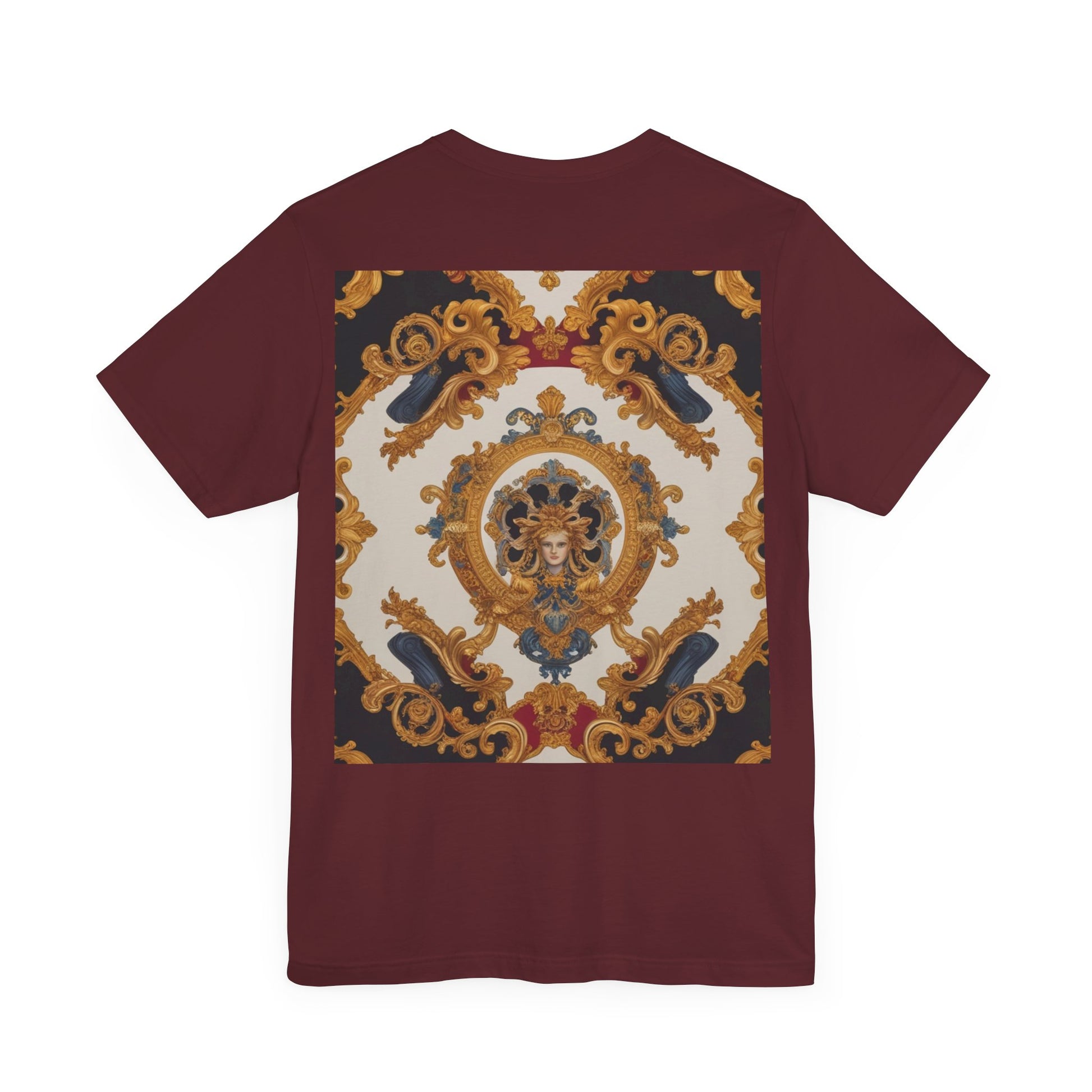 Elegant Baroque Style Graphic Tee - Unisex Short Sleeve T-Shirt - JW Store
