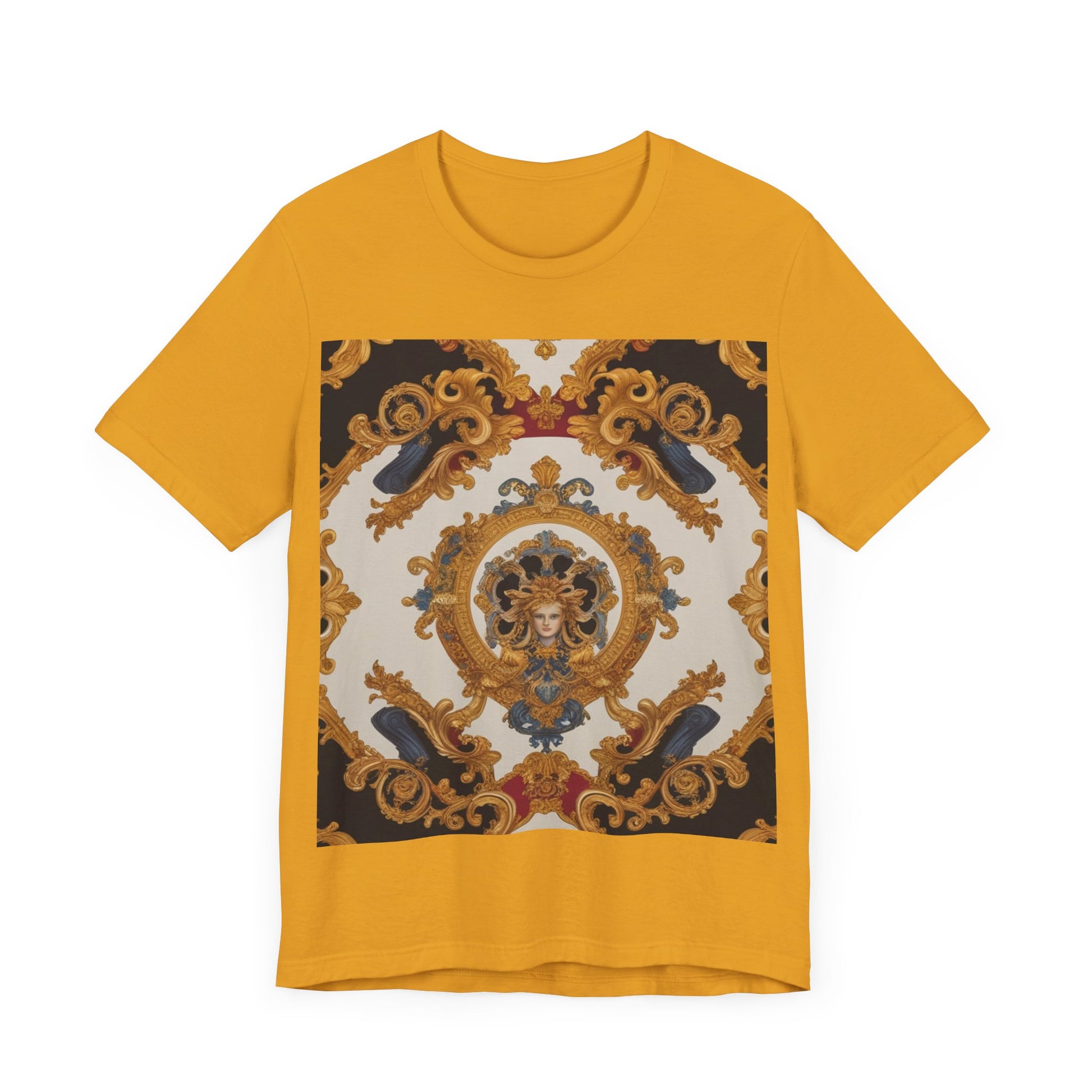 Elegant Baroque Style Graphic Tee - Unisex Short Sleeve T-Shirt - JW Store