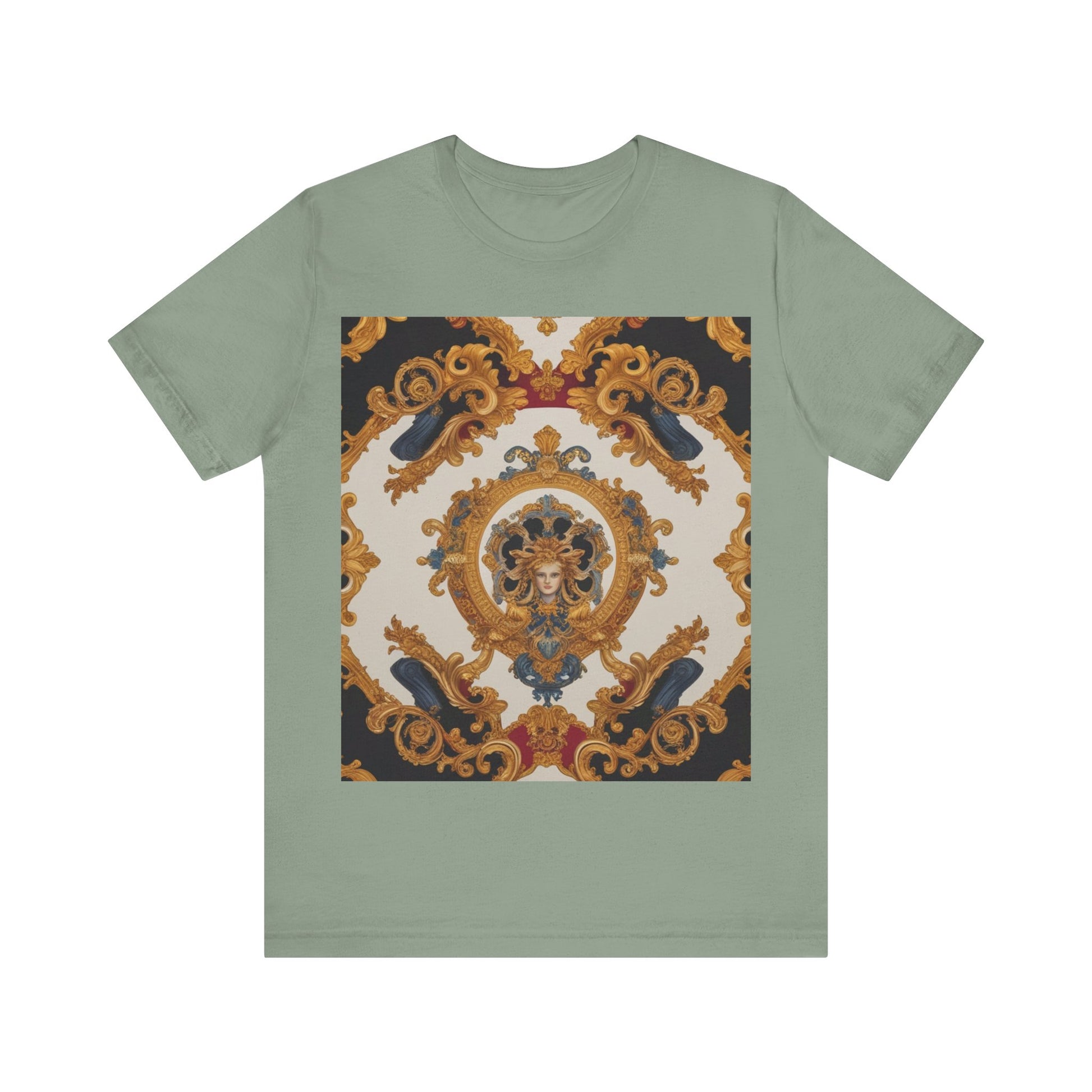 Elegant Baroque Style Graphic Tee - Unisex Short Sleeve T-Shirt - JW Store