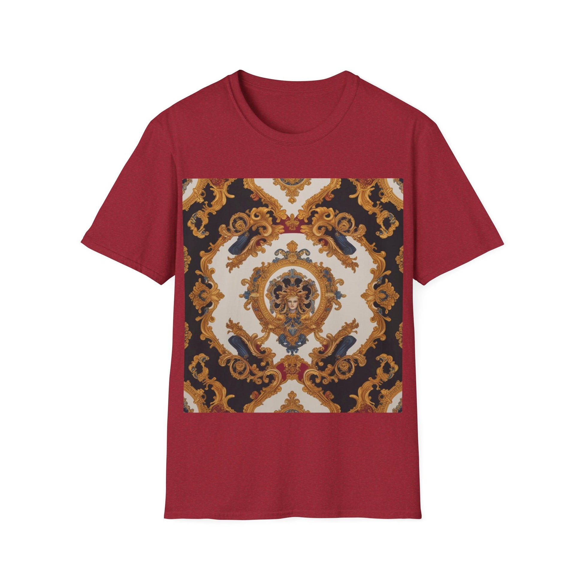 Elegant Vintage Print Unisex Softstyle T-Shirt - JW Store