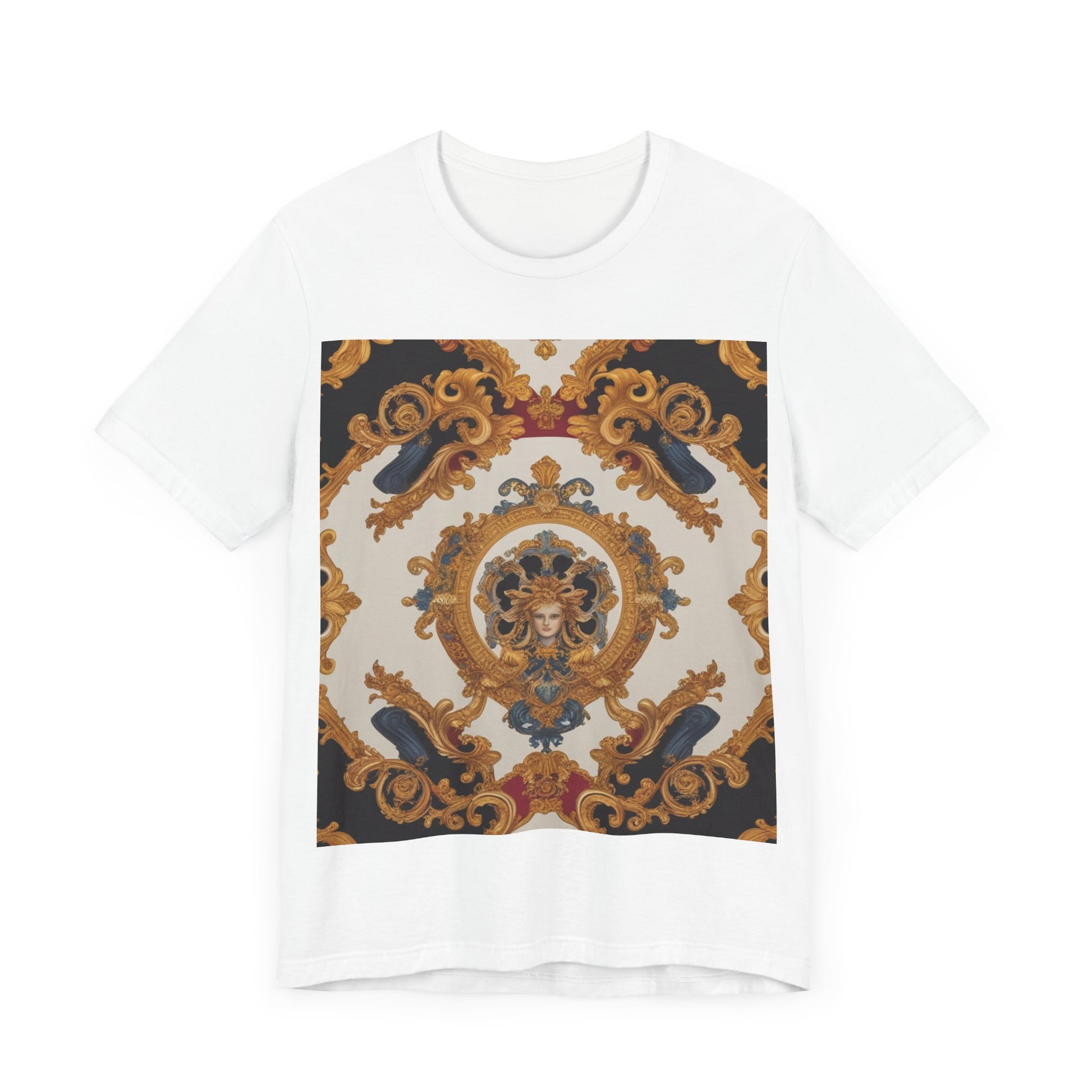 Elegant Baroque Style Graphic Tee - Unisex Short Sleeve T-Shirt - JW Store