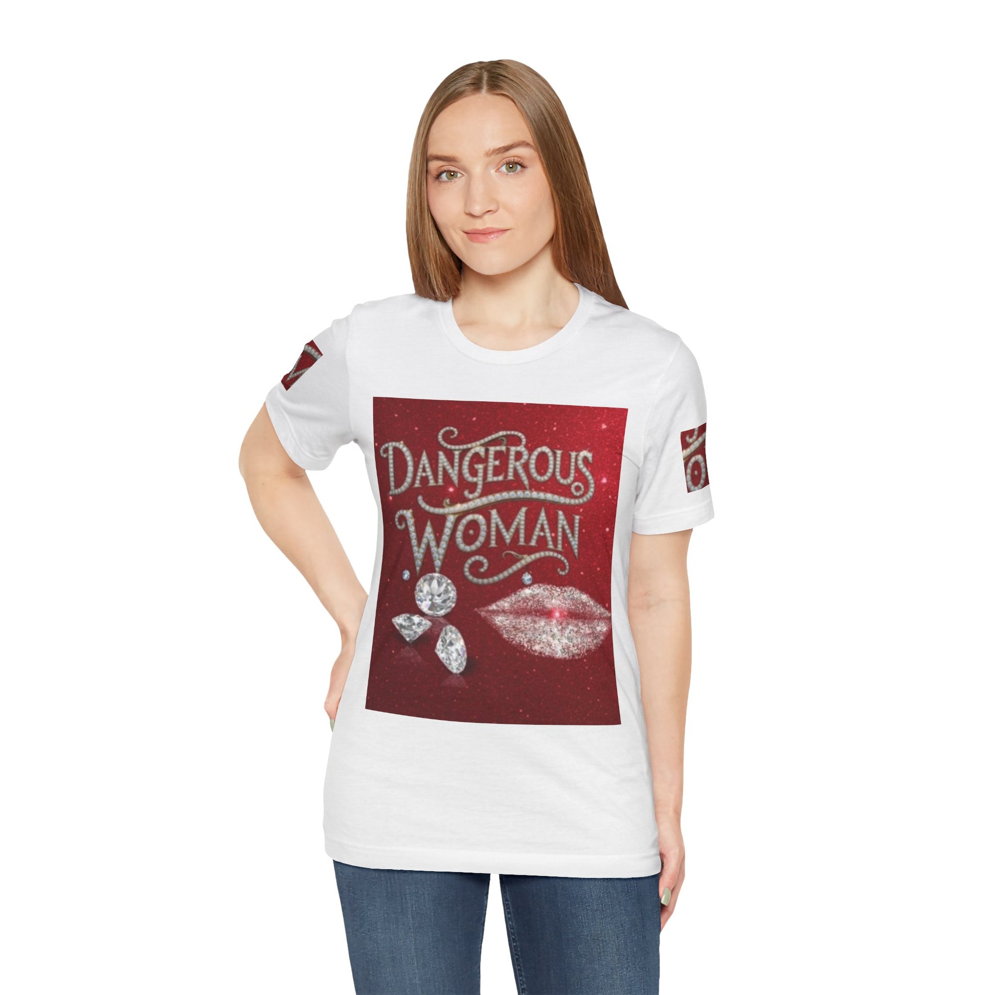 Dangerous Woman Unisex Tee - Sparkling Graphic for Confident Women - JW Store