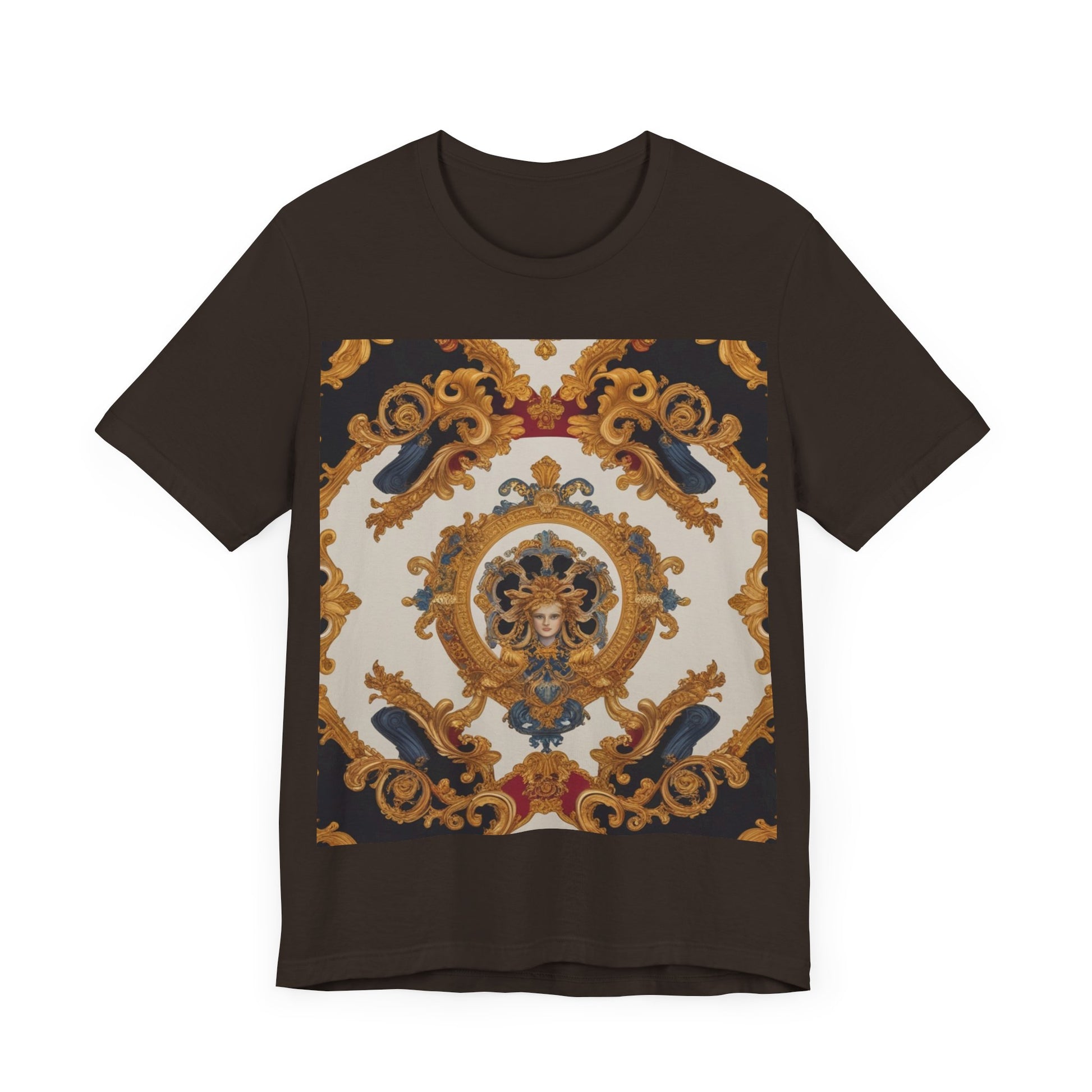 Elegant Baroque Style Graphic Tee - Unisex Short Sleeve T-Shirt - JW Store