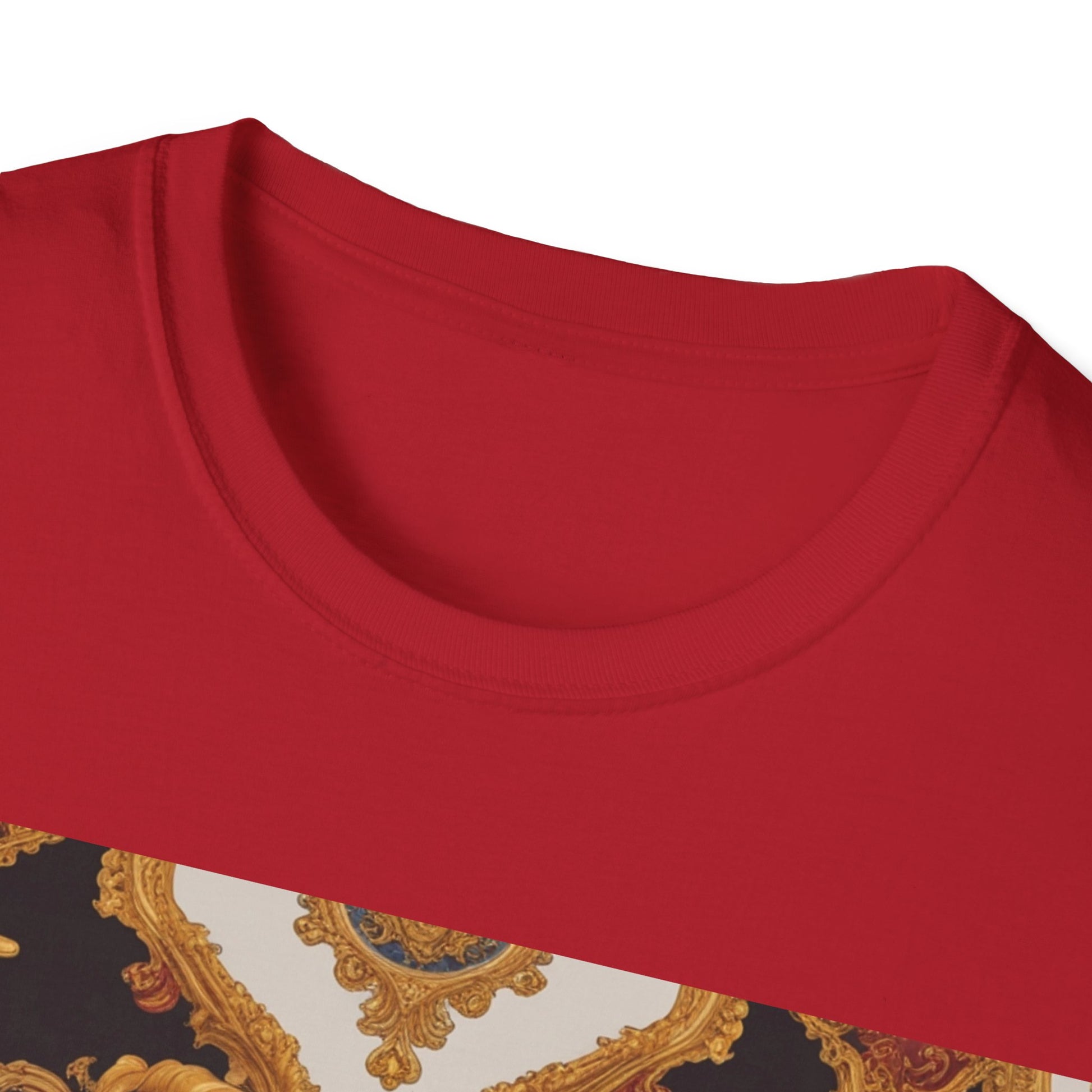 Elegant Vintage Print Unisex Softstyle T-Shirt - JW Store