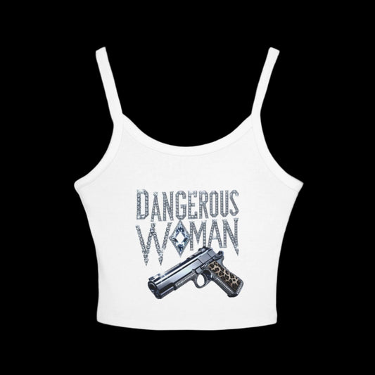 Dangerous Woman Graphic Spaghetti Strap Tank Top - JW Store