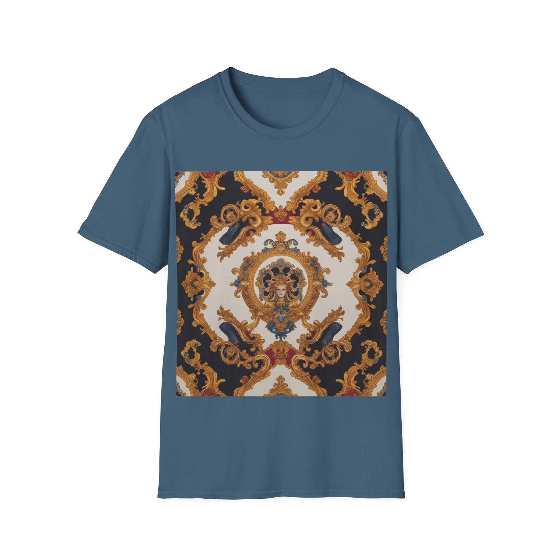 Elegant Vintage Print Unisex Softstyle T-Shirt - JW Store