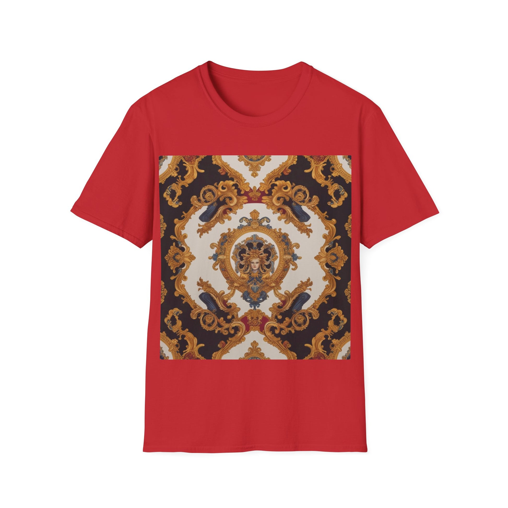 Elegant Vintage Print Unisex Softstyle T-Shirt - JW Store