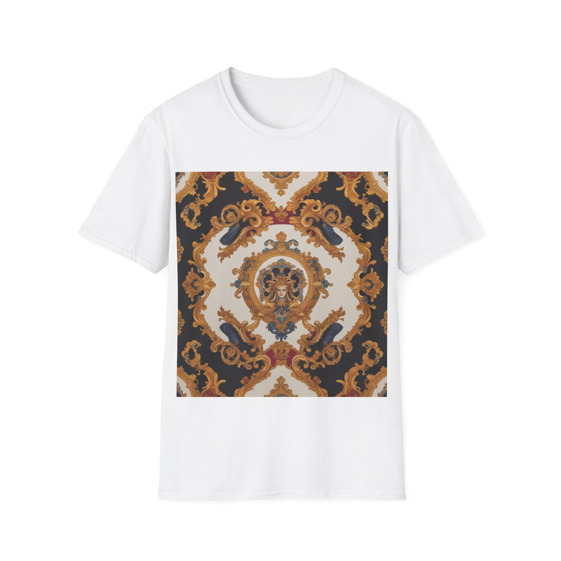 Elegant Vintage Print Unisex Softstyle T-Shirt - JW Store