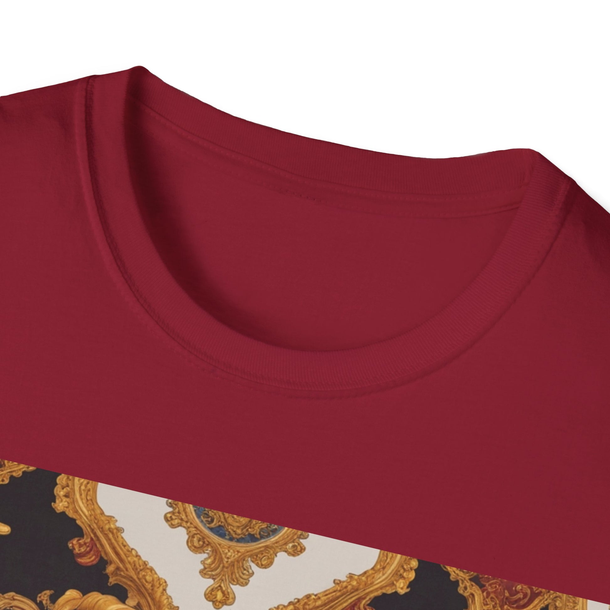 Elegant Vintage Print Unisex Softstyle T-Shirt - JW Store