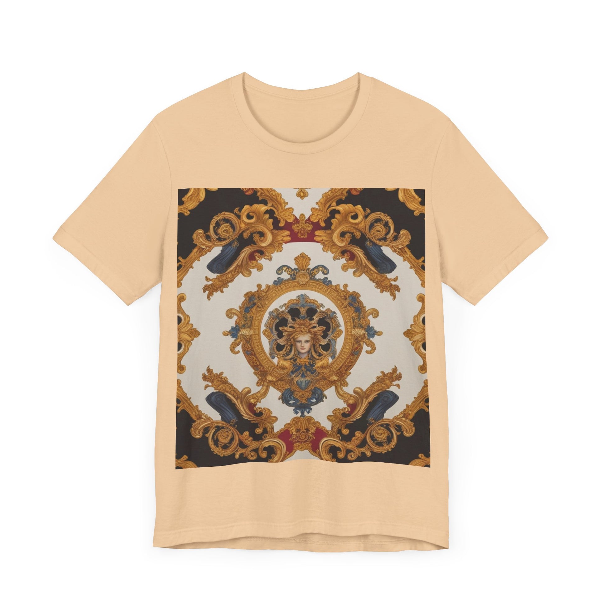 Elegant Baroque Style Graphic Tee - Unisex Short Sleeve T-Shirt - JW Store
