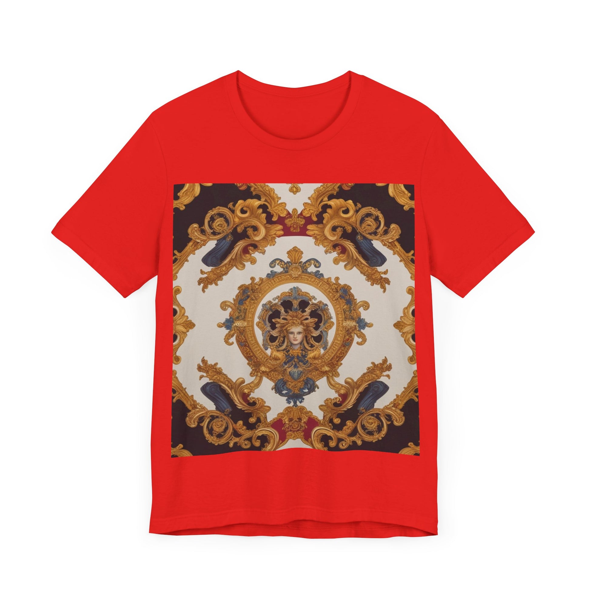Elegant Baroque Style Graphic Tee - Unisex Short Sleeve T-Shirt - JW Store