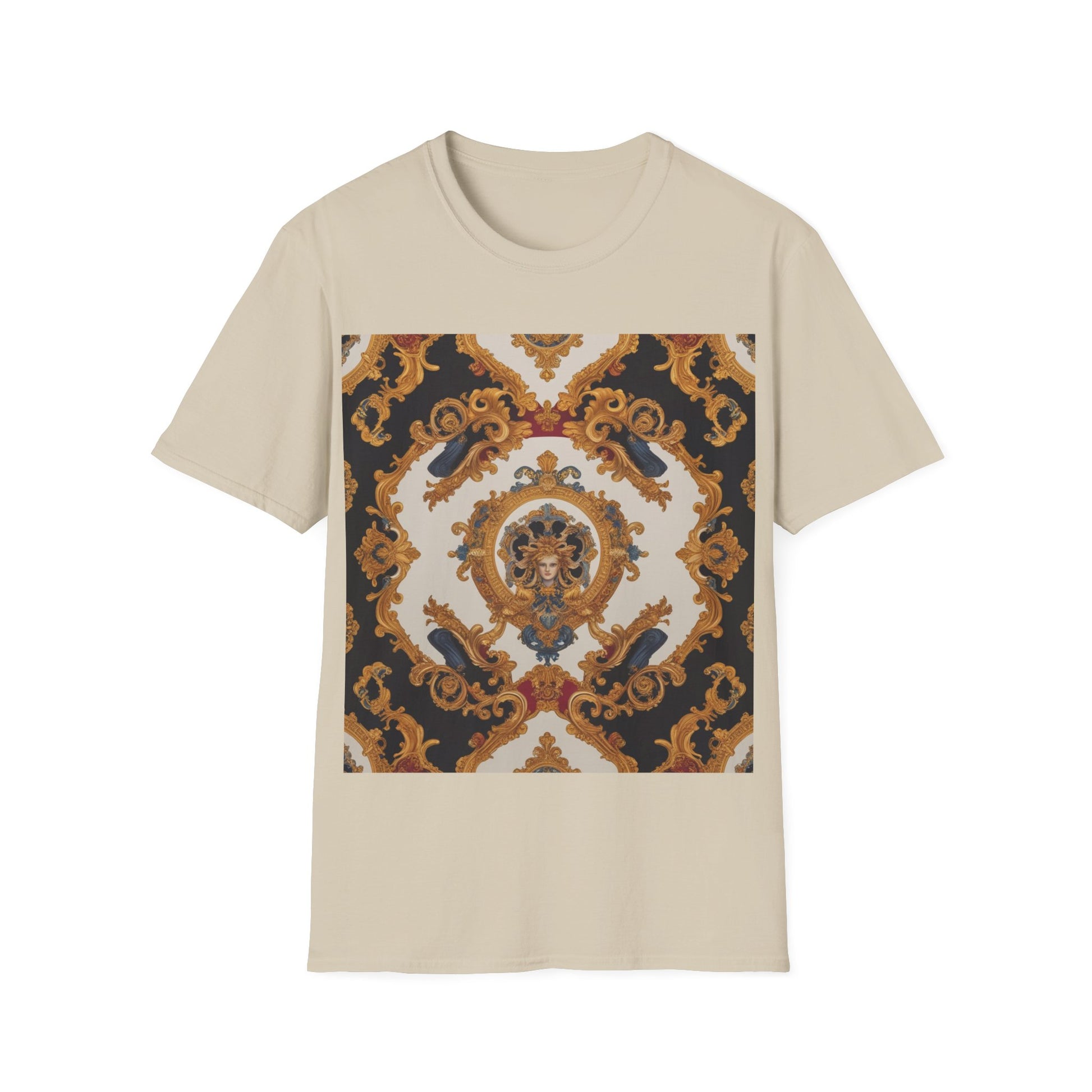 Elegant Vintage Print Unisex Softstyle T-Shirt - JW Store