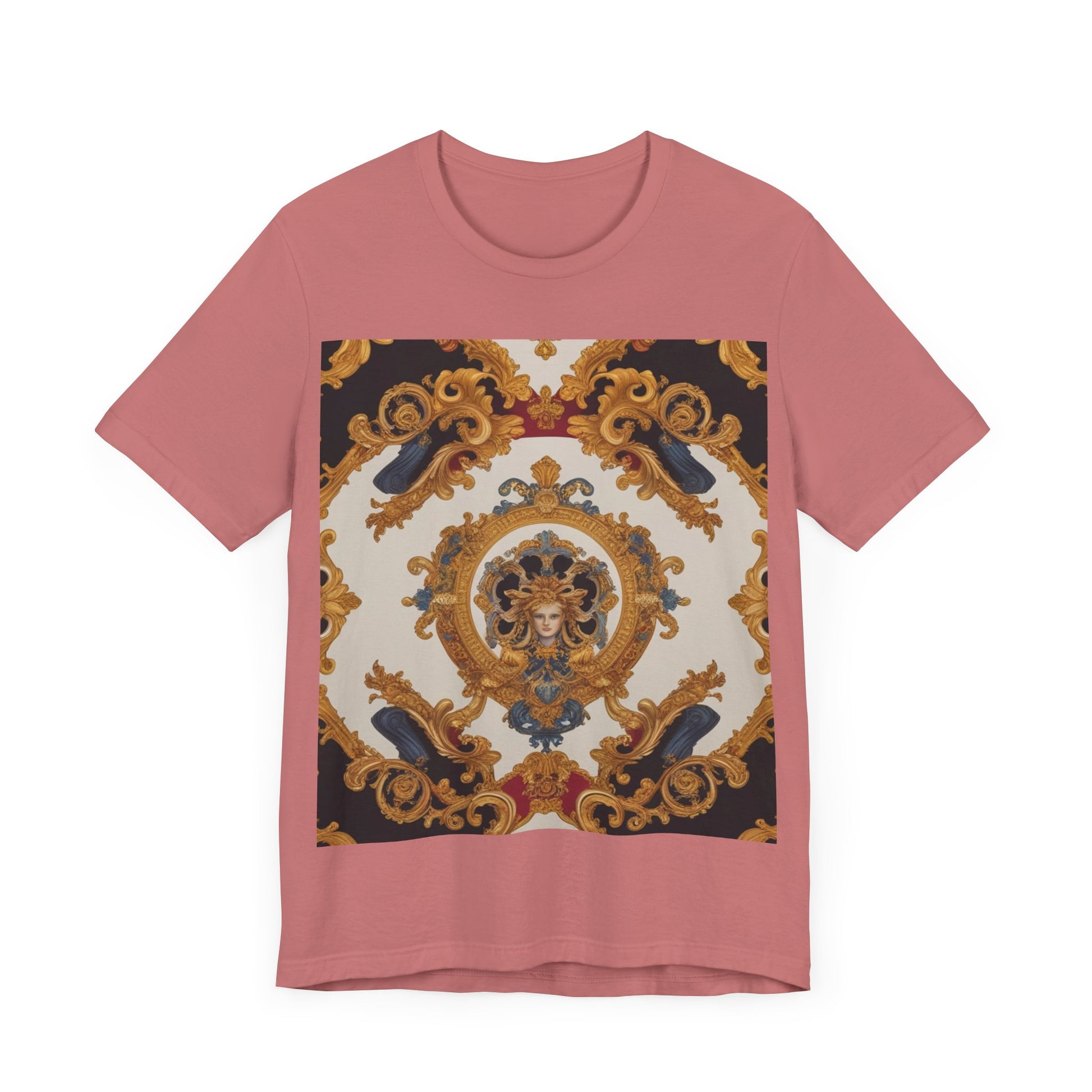 Elegant Baroque Style Graphic Tee - Unisex Short Sleeve T-Shirt - JW Store