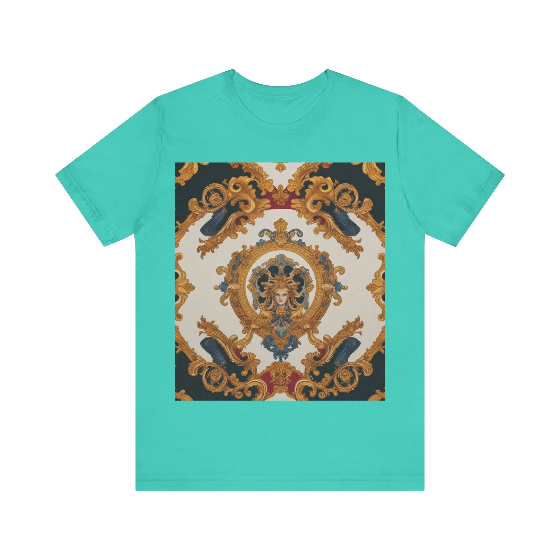 Elegant Baroque Style Graphic Tee - Unisex Short Sleeve T-Shirt - JW Store