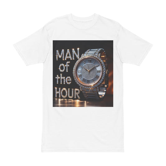 Men's Heavyweight Tee - 'Man of the Hour' Graphic Shirt
