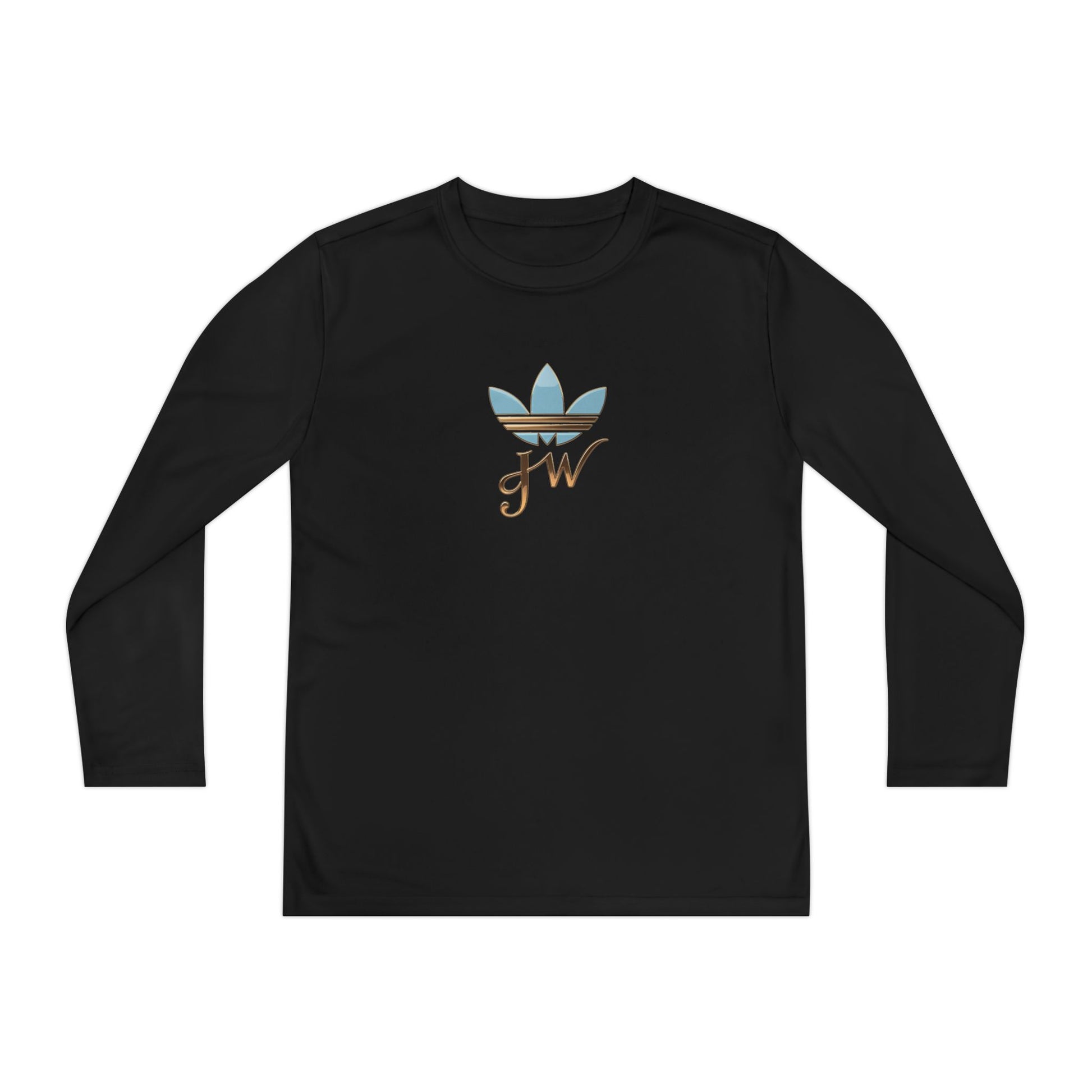 Youth Long Sleeve Active Tee - Lightweight Competitor Shirt with Stylish Logo - JW Store