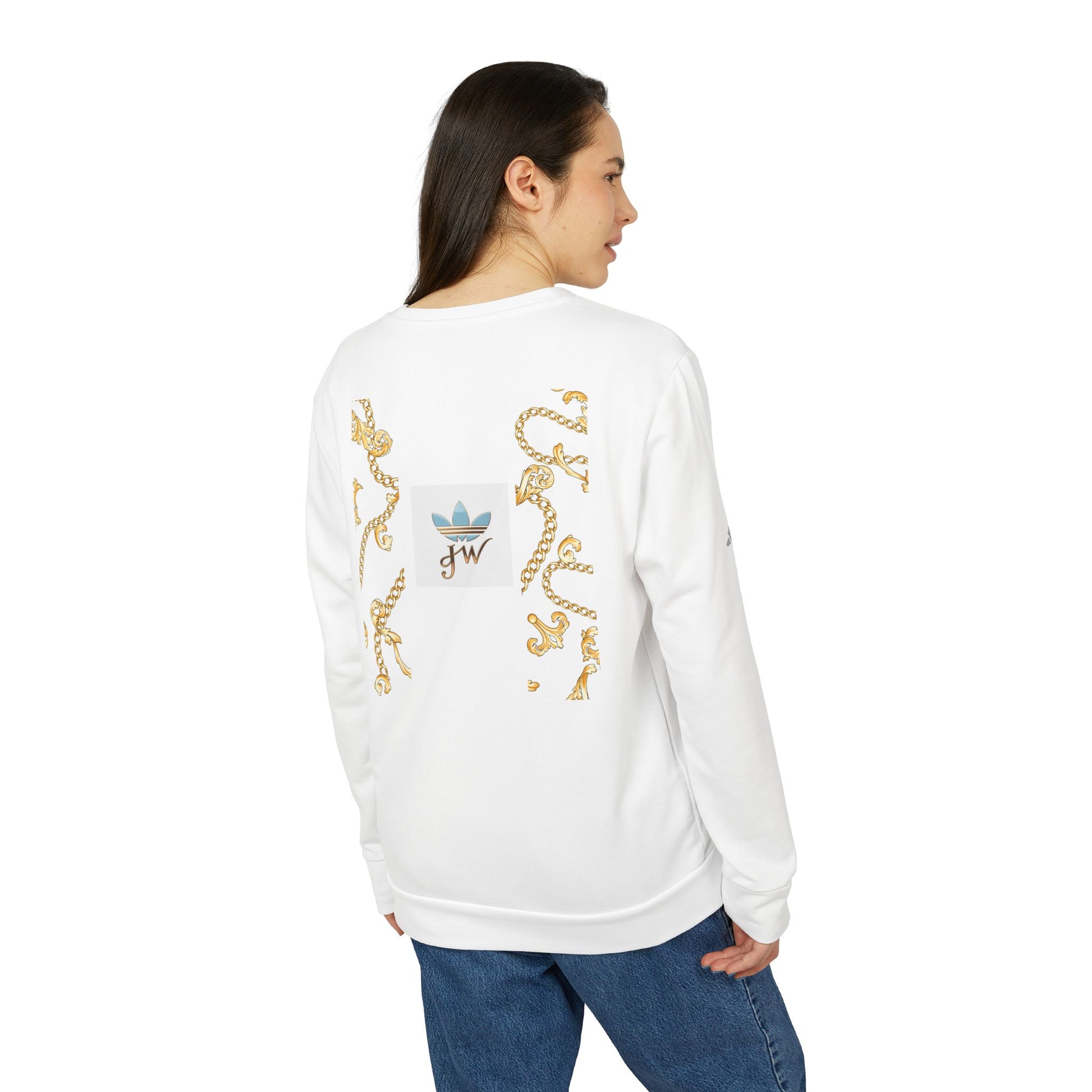 Stylish Unisex Fleece Sweatshirt with Gold Design - JW Store