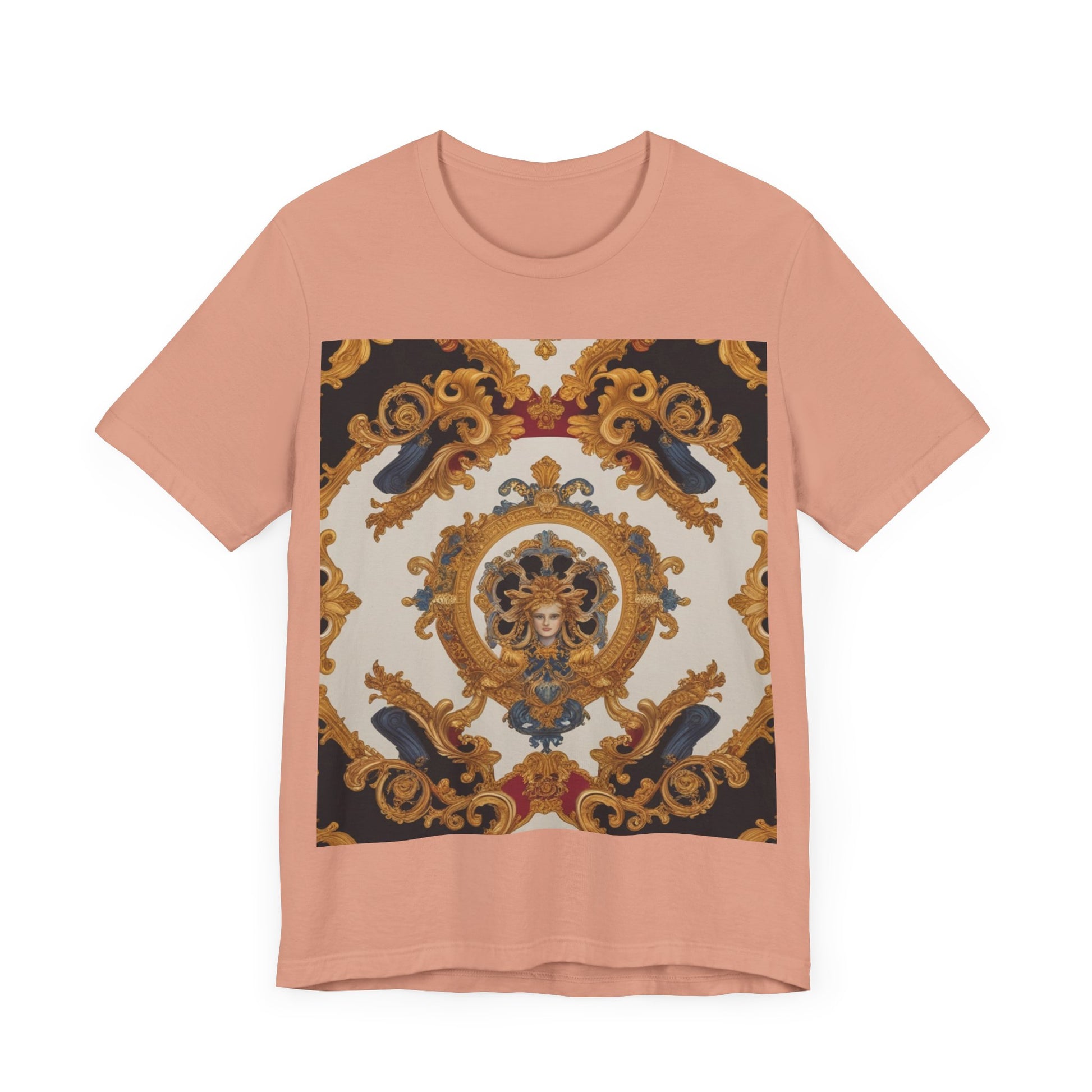 Elegant Baroque Style Graphic Tee - Unisex Short Sleeve T-Shirt - JW Store