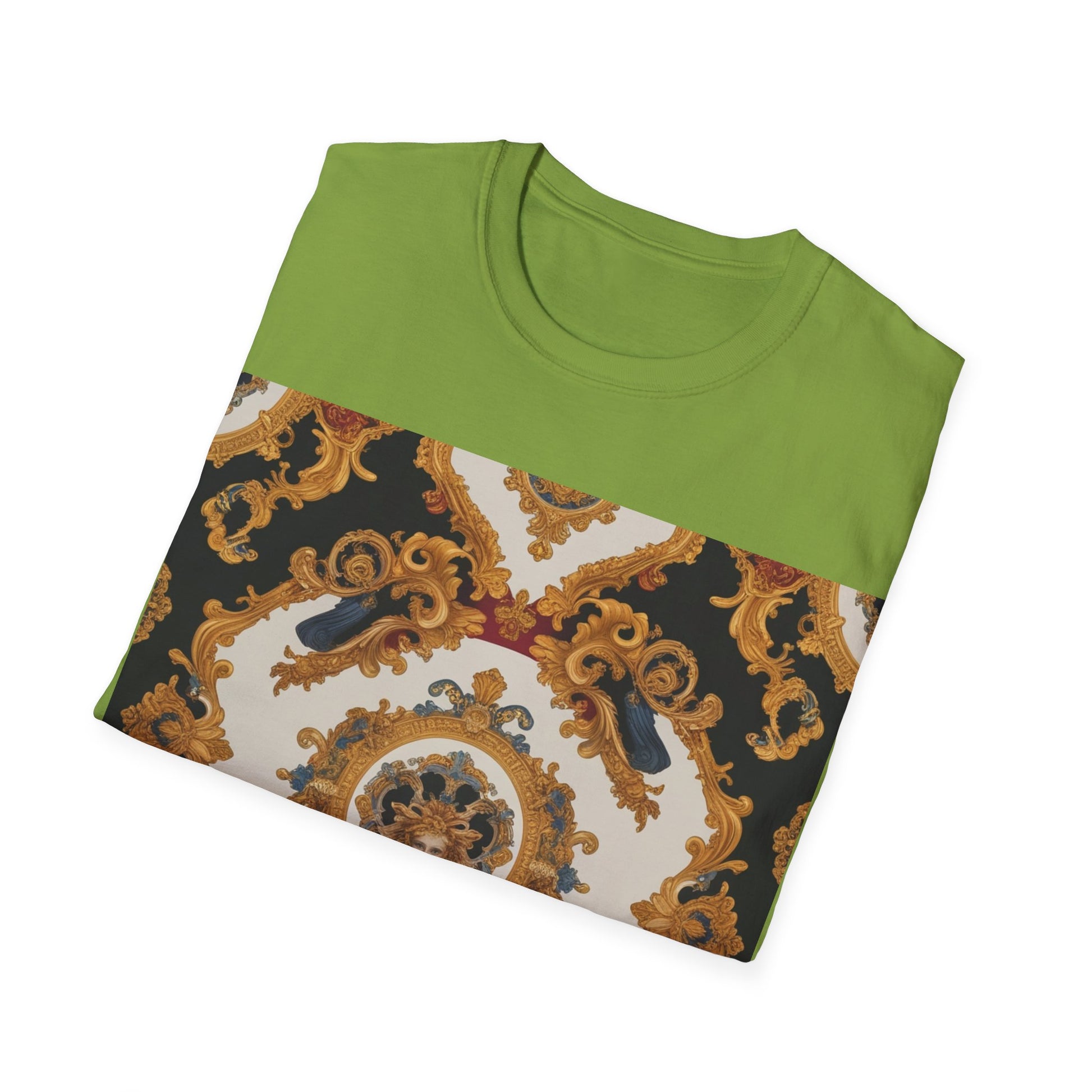 Elegant Vintage Print Unisex Softstyle T-Shirt - JW Store