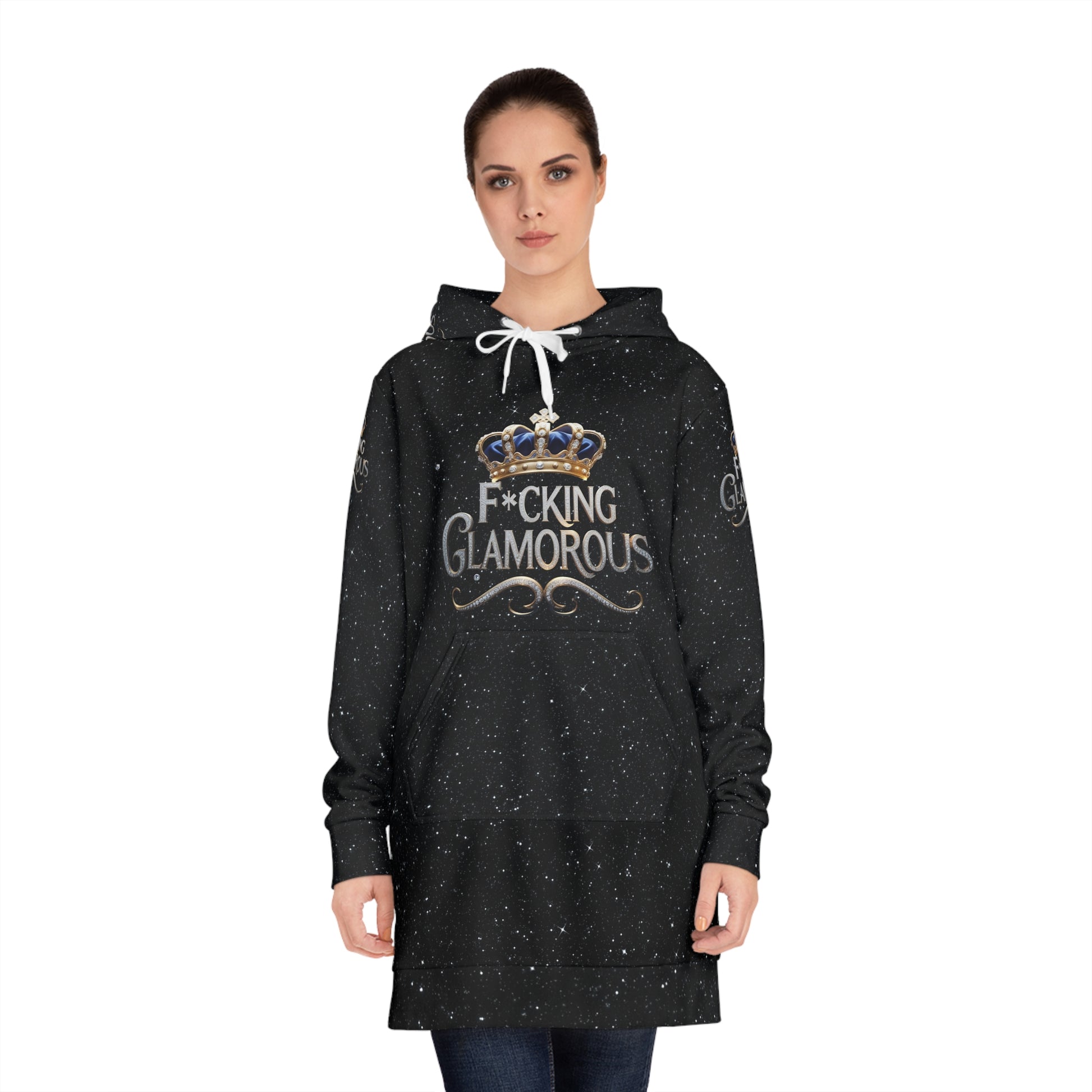 F*cking Glamorous Women’s Hoodie Dress - Stylish & Cozy Fashion Statement - JW Store