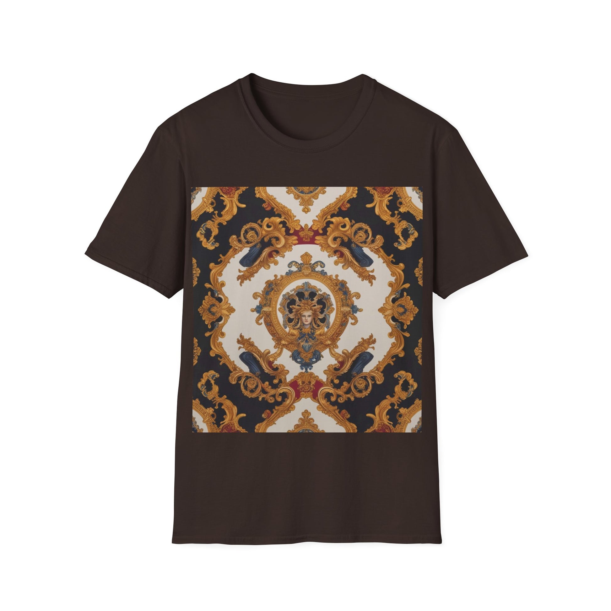 Elegant Vintage Print Unisex Softstyle T-Shirt - JW Store