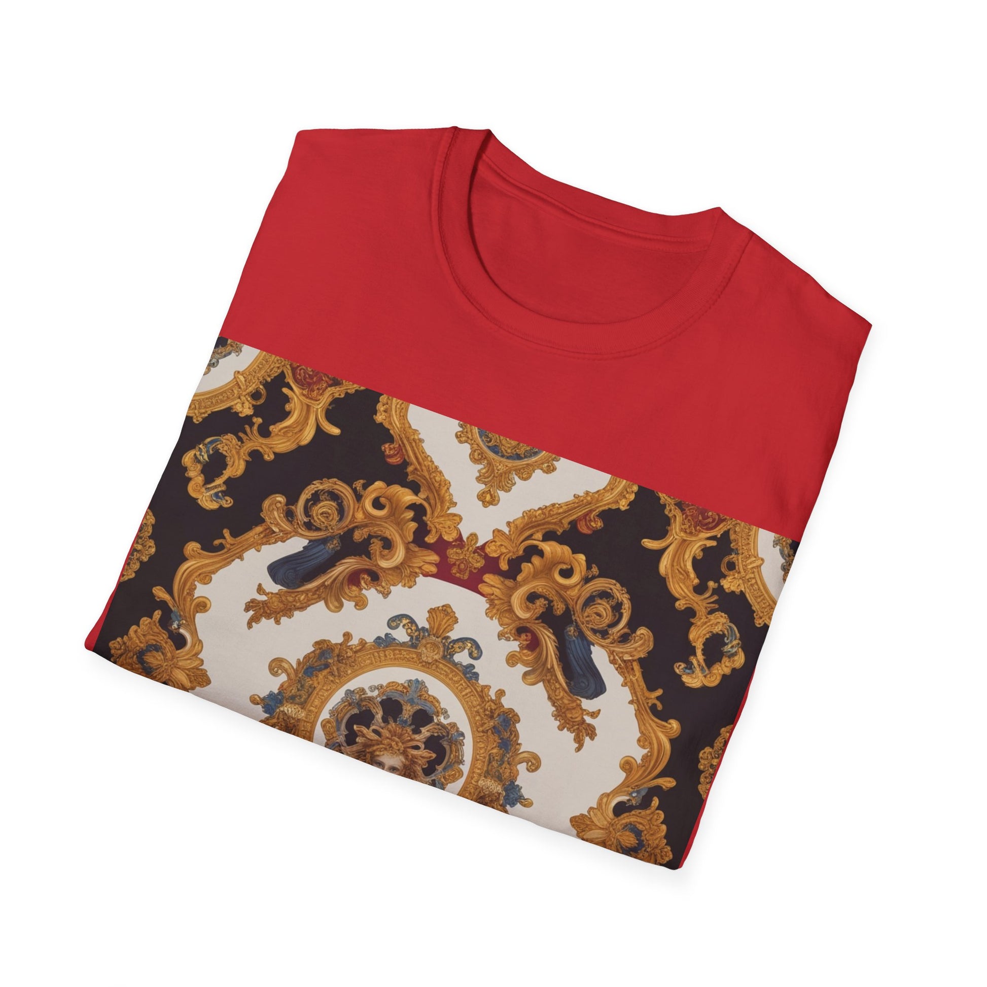 Elegant Vintage Print Unisex Softstyle T-Shirt - JW Store