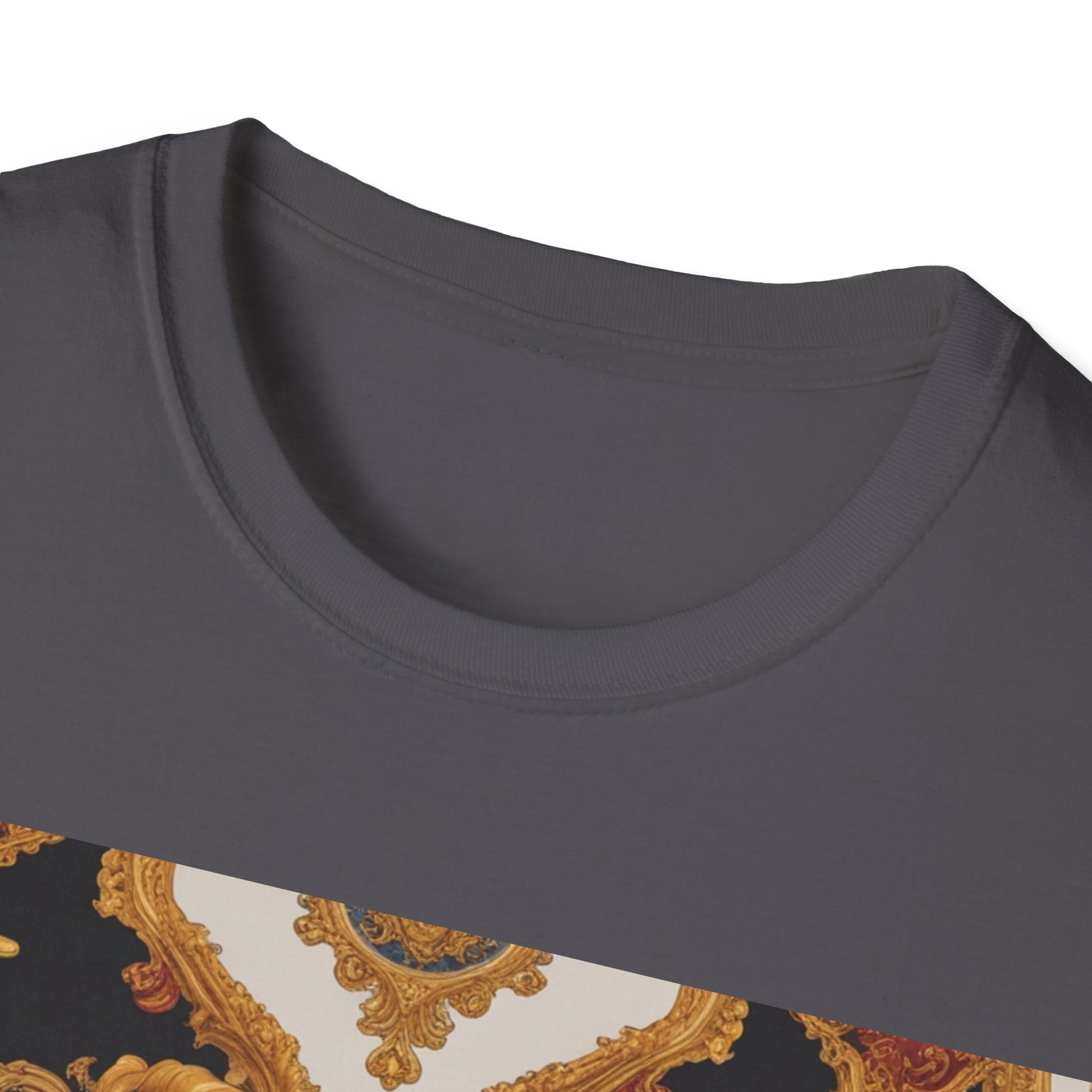 Elegant Vintage Print Unisex Softstyle T-Shirt - JW Store